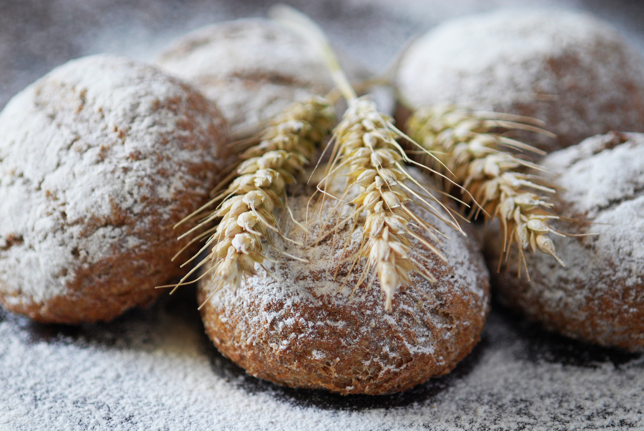Nikon D200 sample photo. Organic homemade whole wheat bread photography