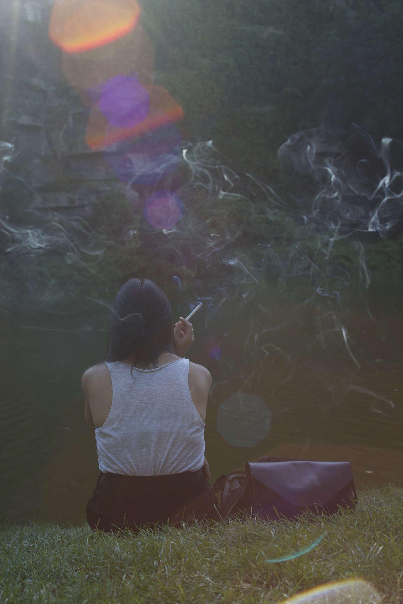 Canon EF 28-80mm f/2.8-4L sample photo. My love smoking photography