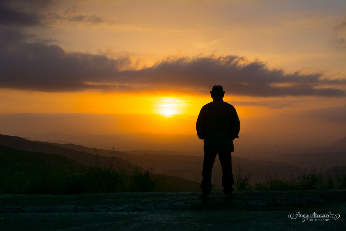 Nikon D7100 + Nikon AF-S Nikkor 35mm F1.4G sample photo. Silhouette of my husband looking at gods beautiful masterpiece. photography