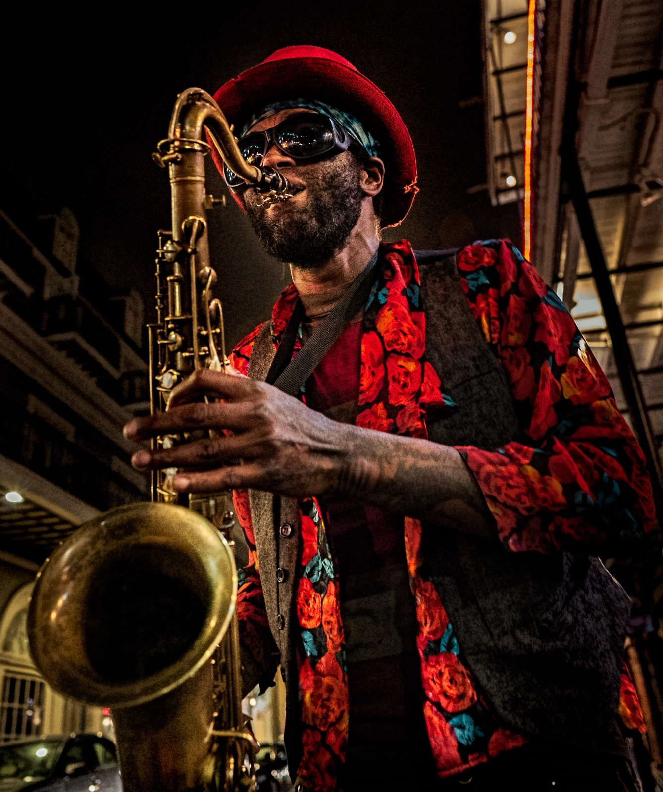 Sony a7S sample photo. Jazz player photography