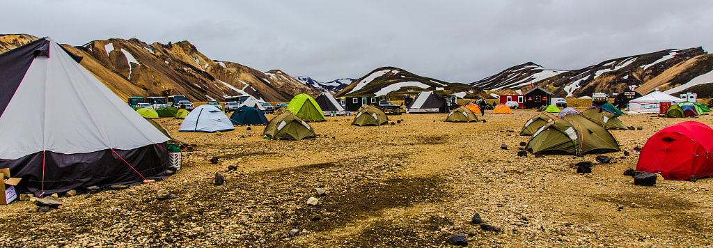 Campsite at Landmannalaugar by Marc Salm on 500px.com