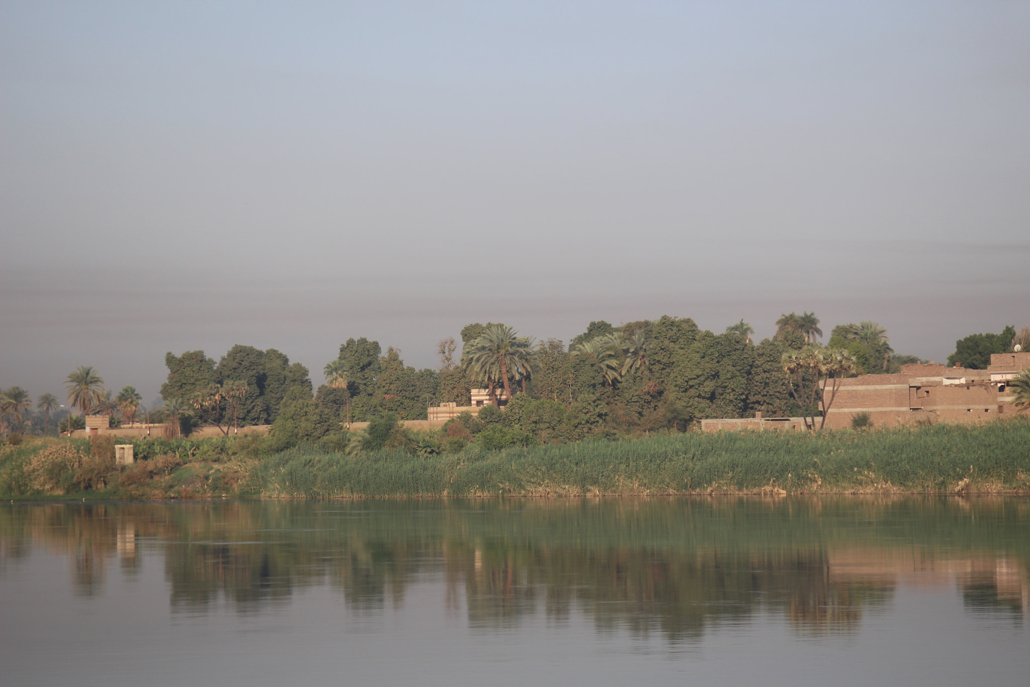 Canon EF 35-105mm f/3.5-4.5 sample photo. View from boat, luxor, egypt. photography