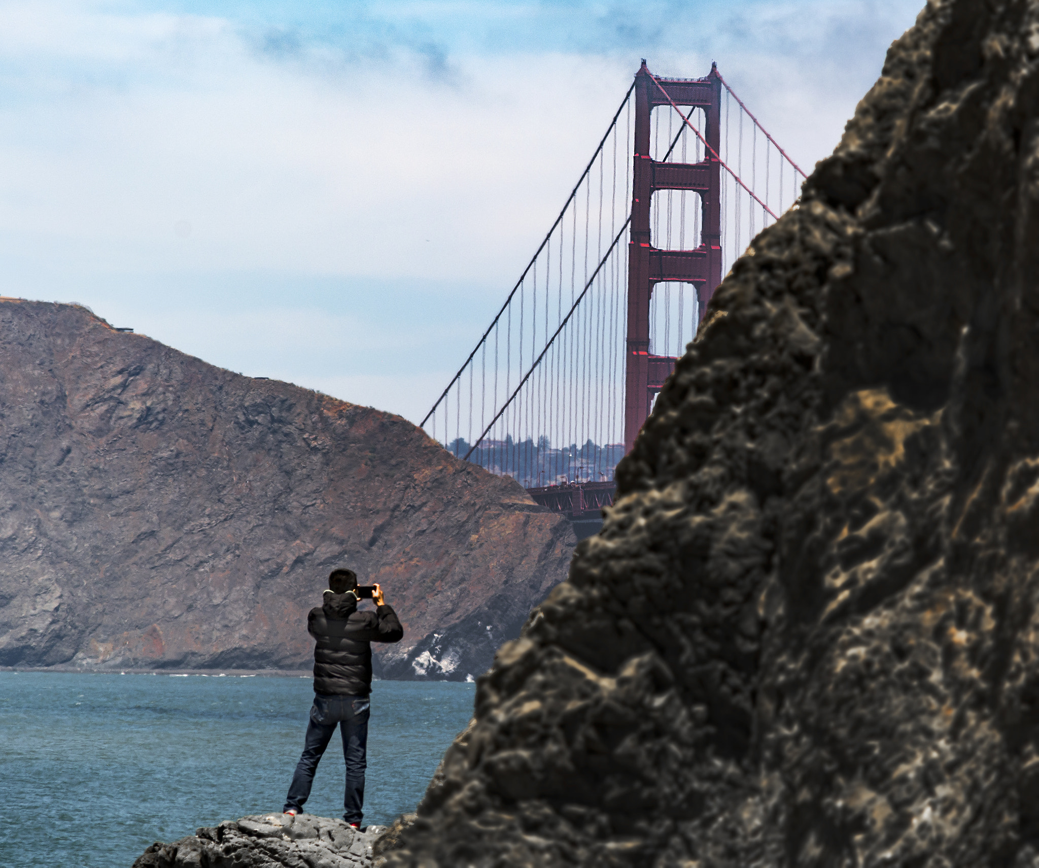 Nikon D7100 + Sigma 28-300mm F3.5-6.3 DG Macro sample photo. Photographing the golden gate bridge photography