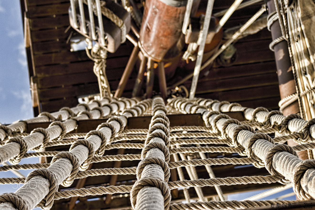 Canon EF 75-300mm f/4-5.6 USM sample photo. Ropes photography