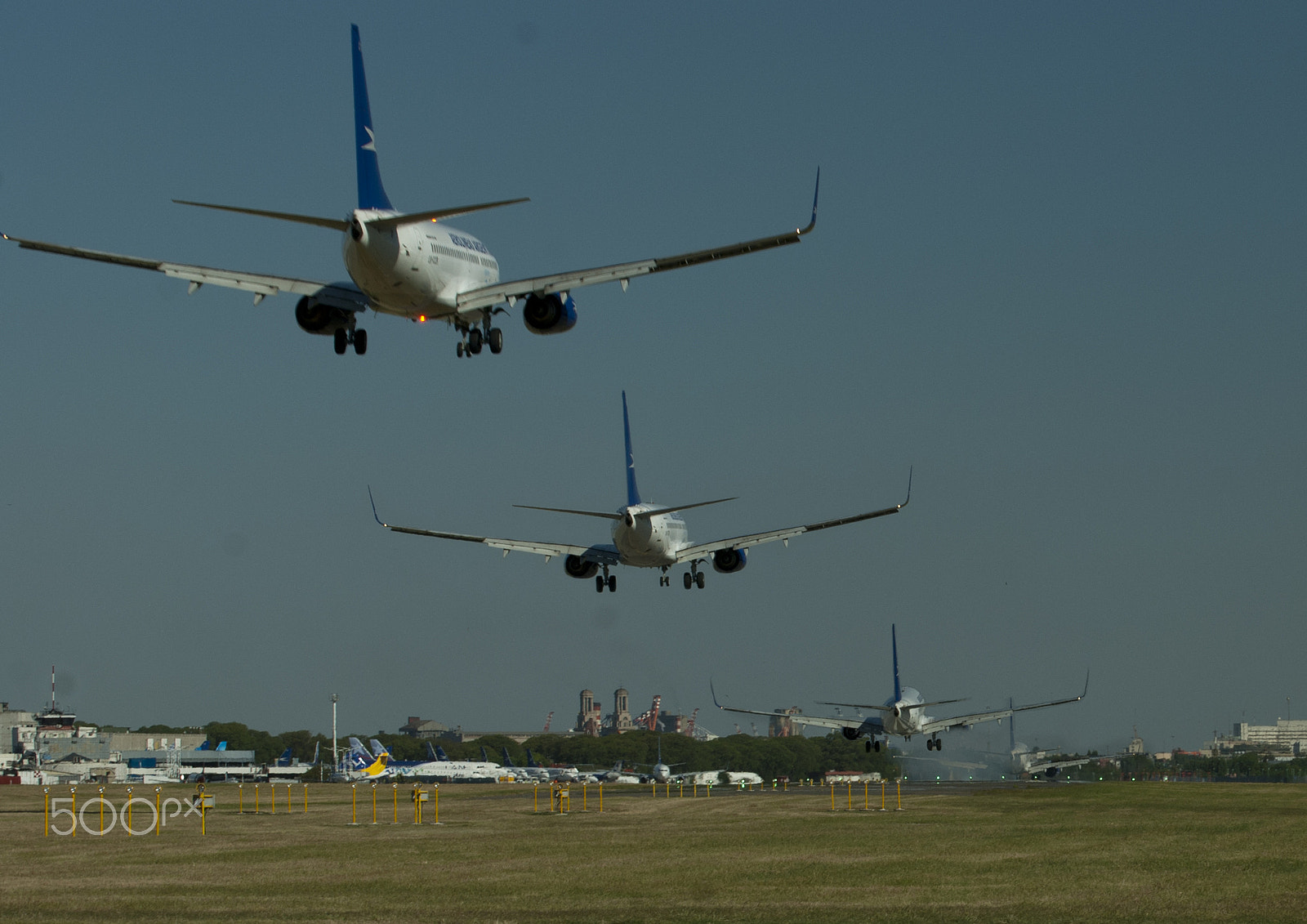 Nikon D40X sample photo. Avion aterrizando photography