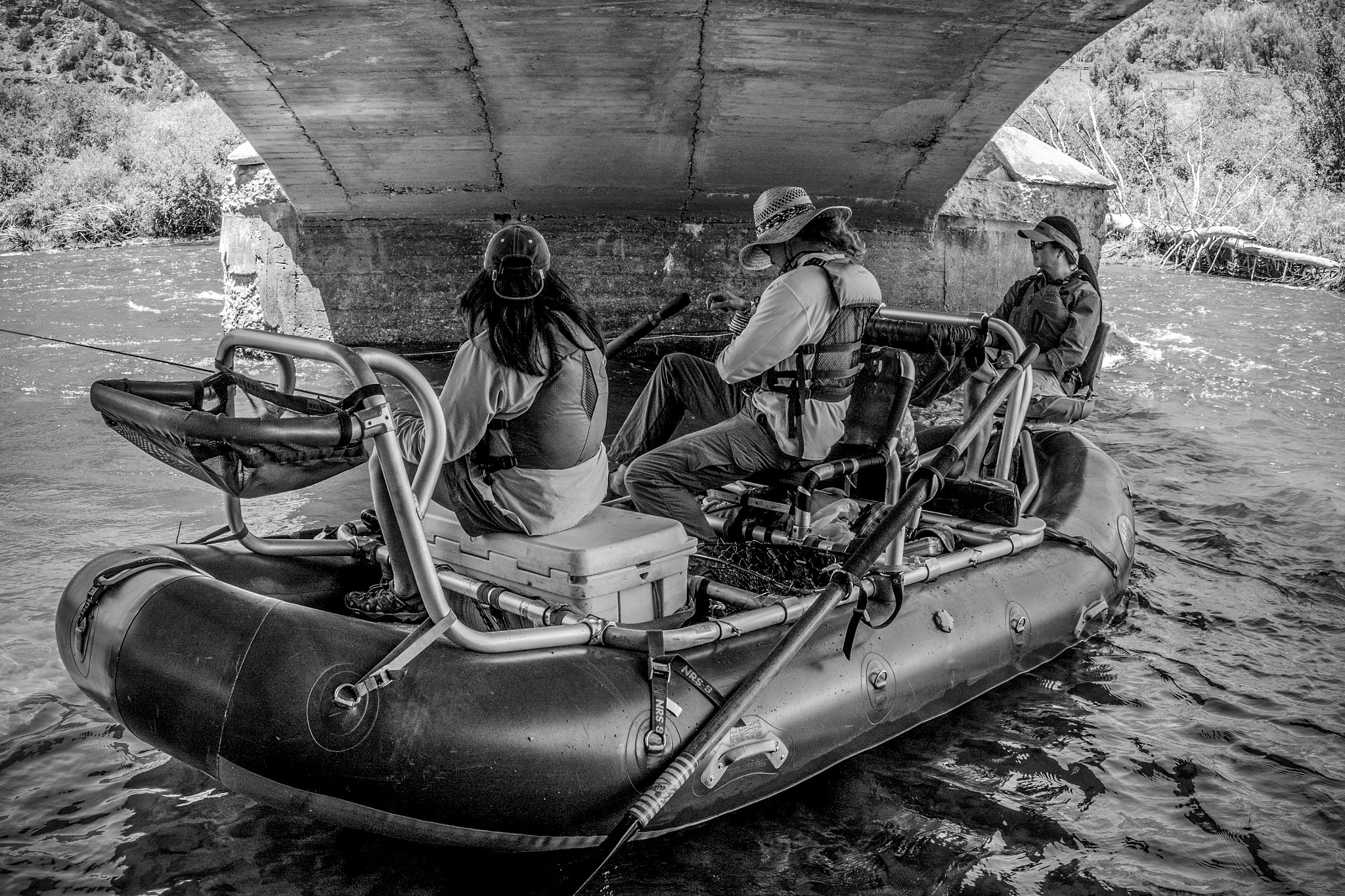 Panasonic Lumix DMC-GH3 sample photo. Rafters under old route bridge photography