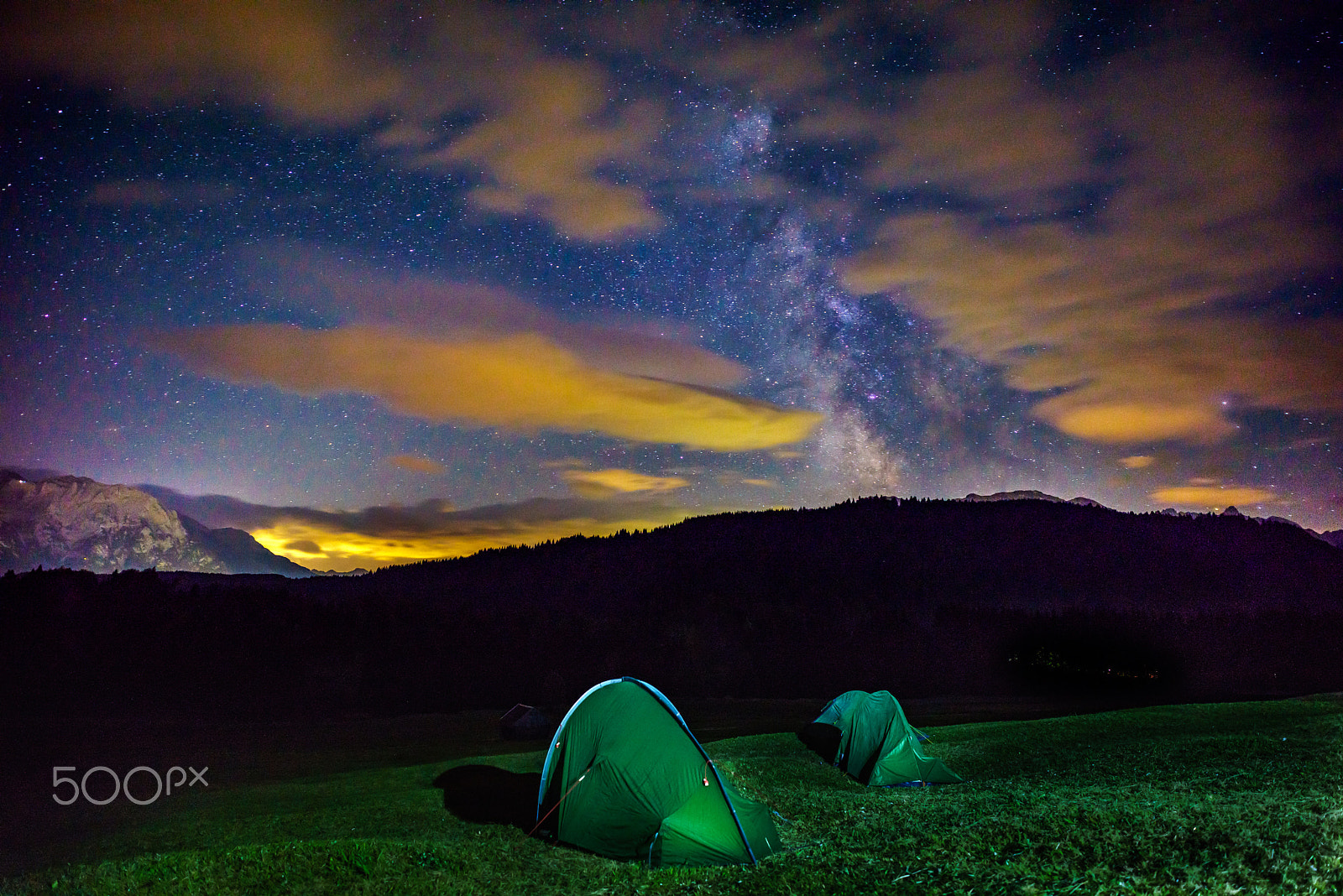 Sony a7R + E 21mm F2.8 sample photo. Camping under the stars photography