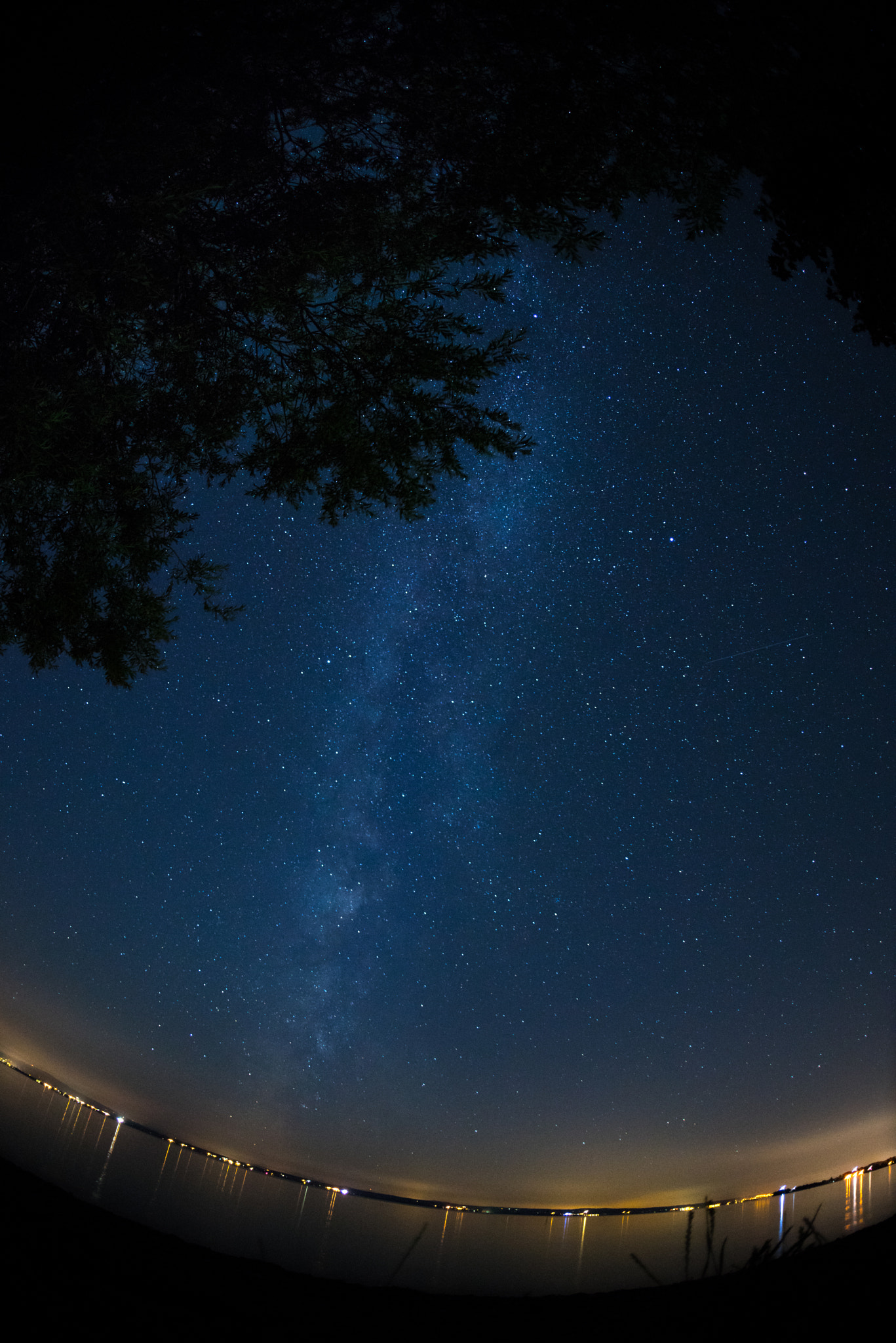 Sony a7R + Sony 16mm F2.8 Fisheye sample photo. Milky way at a lake photography