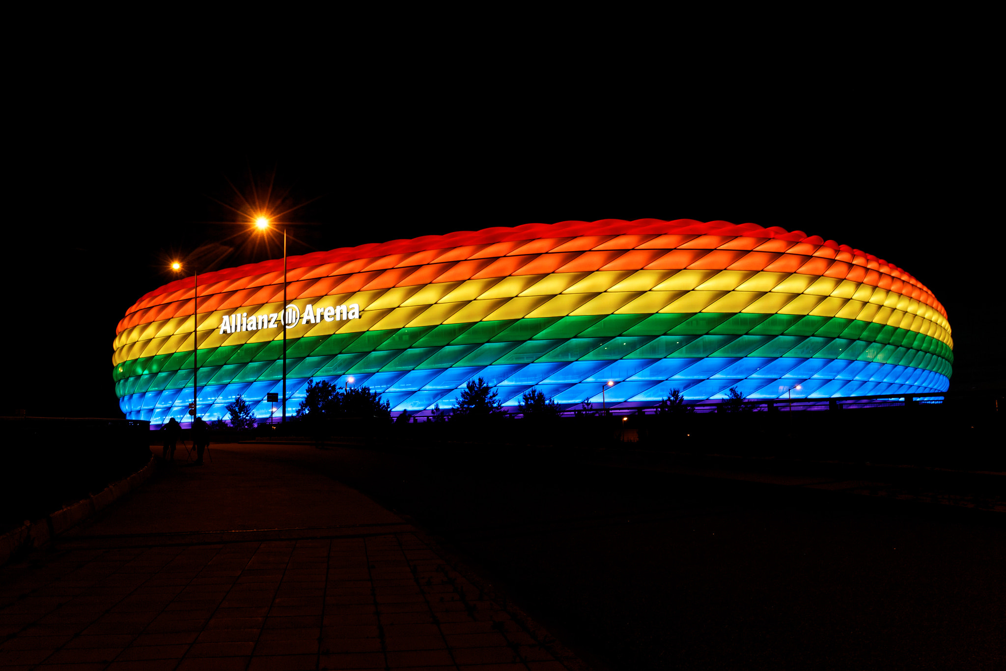 Allianz Arena in CSD illumination