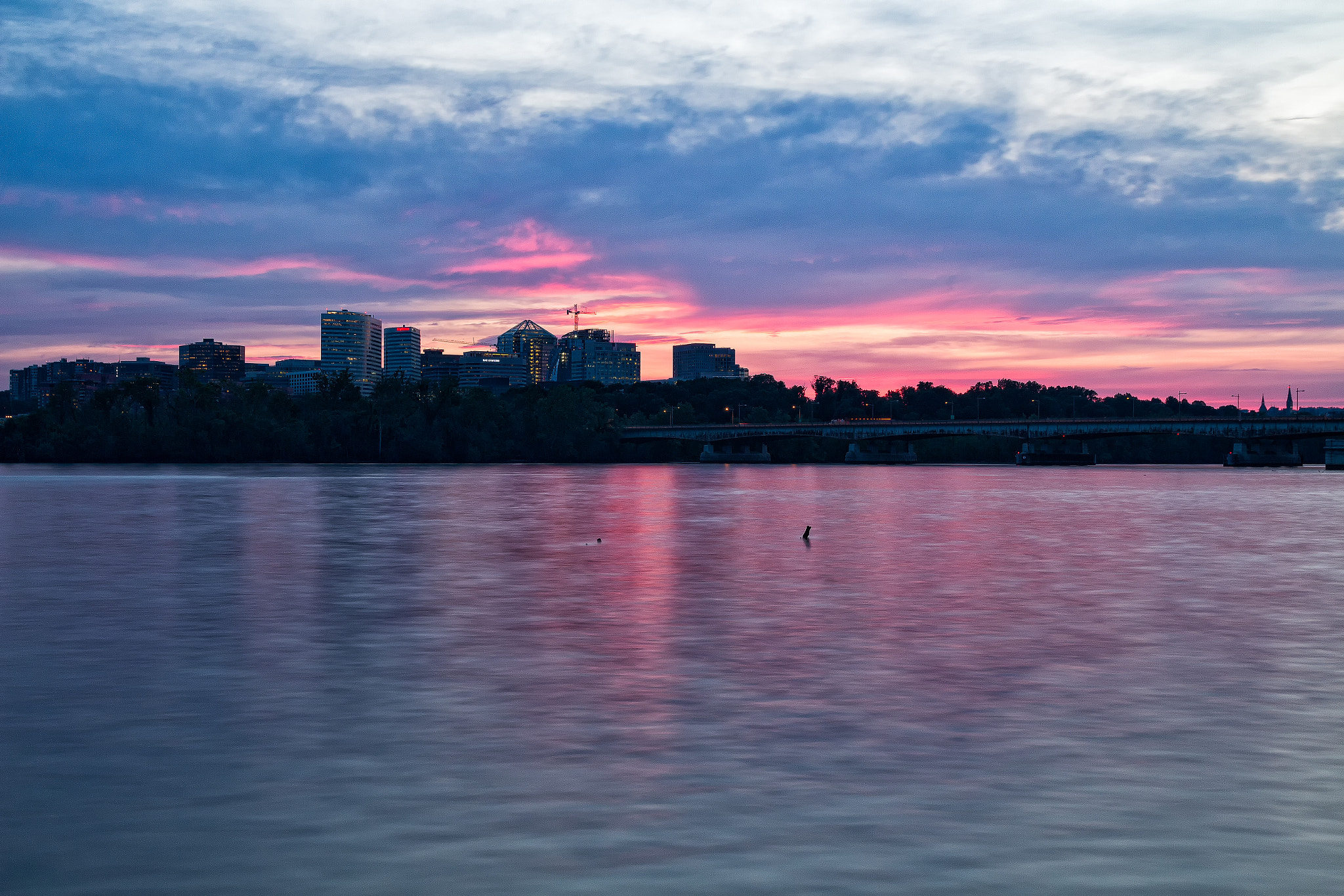 Canon EOS 650D (EOS Rebel T4i / EOS Kiss X6i) + Sigma 18-50mm f/2.8 Macro sample photo. Potomac river sunset photography