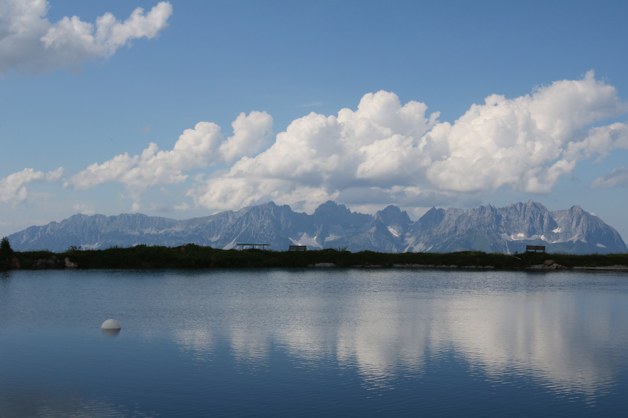 Canon EOS 760D (EOS Rebel T6s / EOS 8000D) sample photo. Speicherteich erenbachhöhe mit wildem kaiser photography