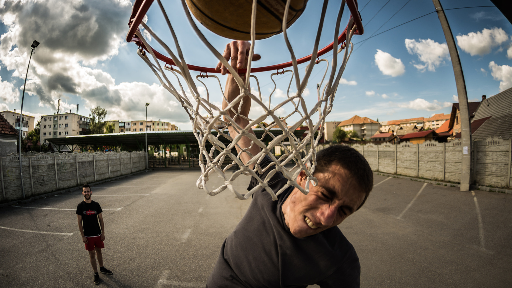 Nikon AF DX Fisheye-Nikkor 10.5mm F2.8G ED sample photo. Slam dunk photography
