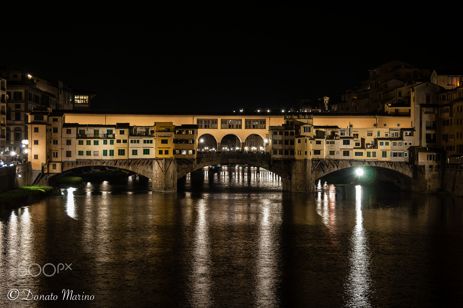 Nikon AF-S Nikkor 24-120mm F4G ED VR sample photo. Ponte vecchio di sera photography