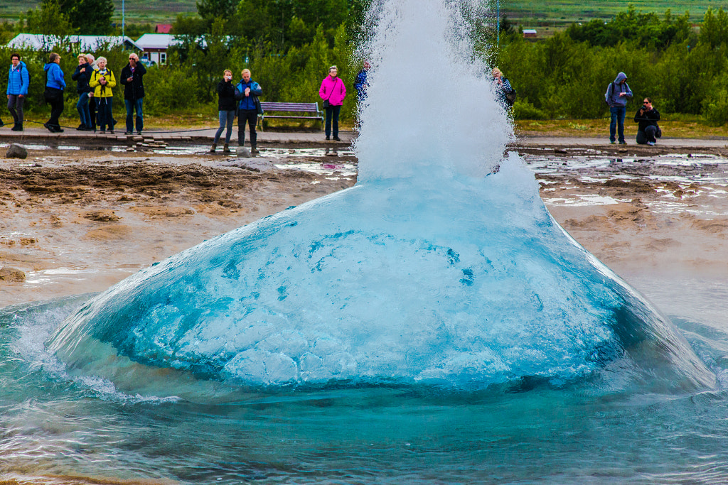 Geysir Outburst by Marc Salm on 500px.com