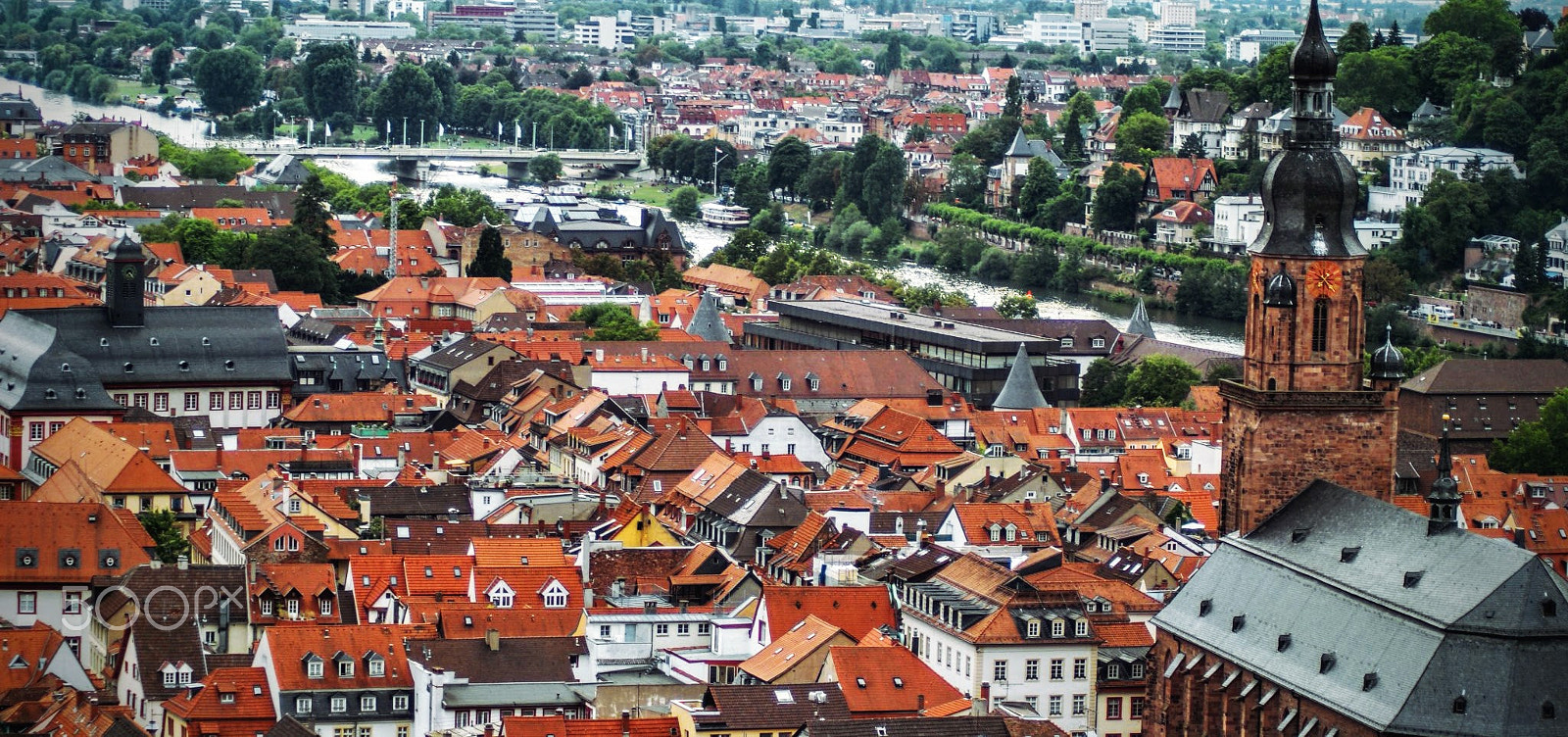 Sony Alpha DSLR-A200 + Tamron Lens (255) sample photo. Heidelberg cityscape photography