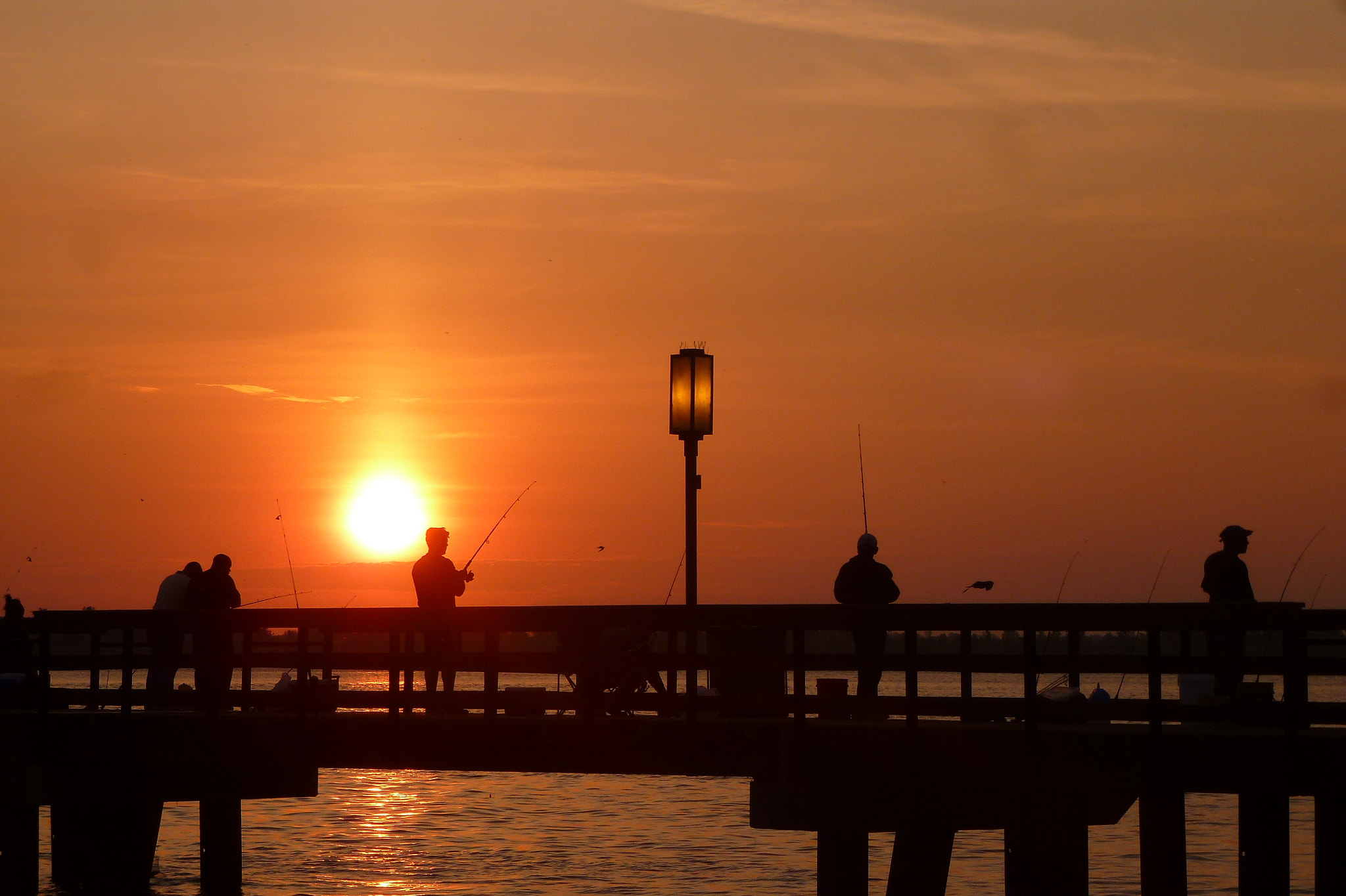 Panasonic Lumix DMC-ZS8 (Lumix DMC-TZ18) sample photo. Sunrise fishing photography