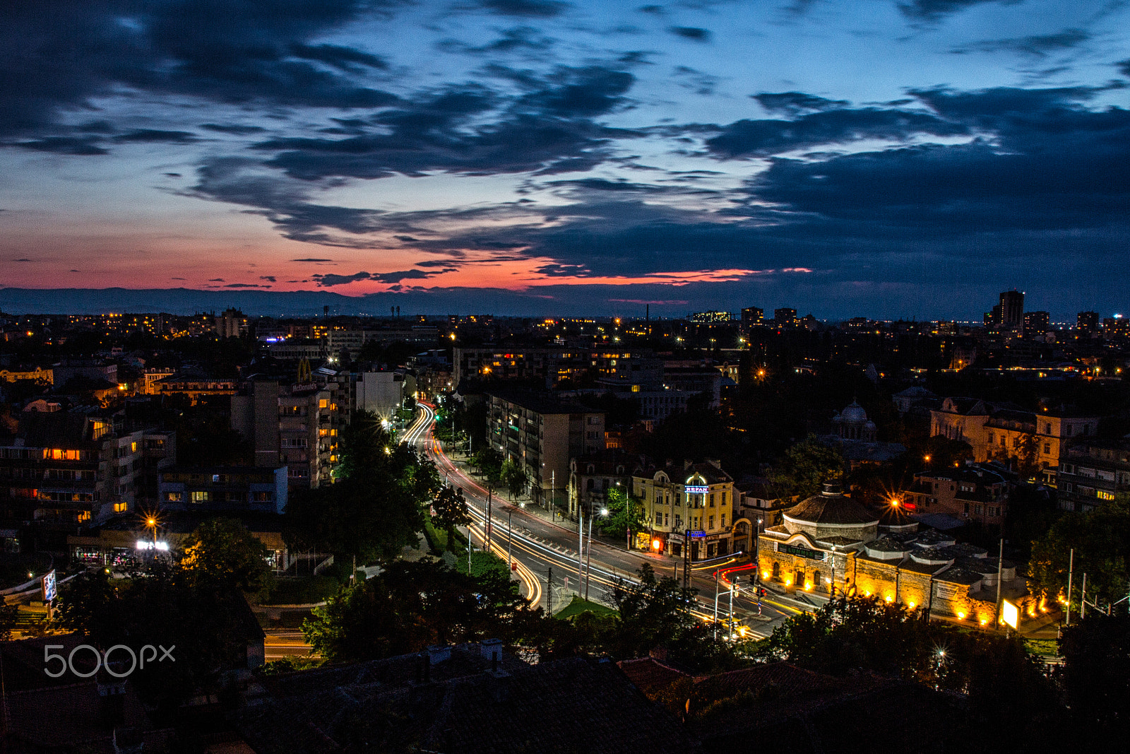 Sigma 17-70mm F2.8-4 DC Macro OS HSM sample photo. City lights plovdiv photography
