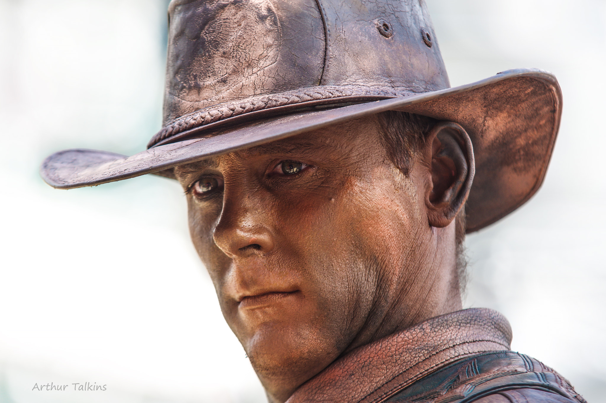 Sigma 70-200mm F2.8 EX DG Macro HSM II sample photo. Cowboy...man of copper.... photography