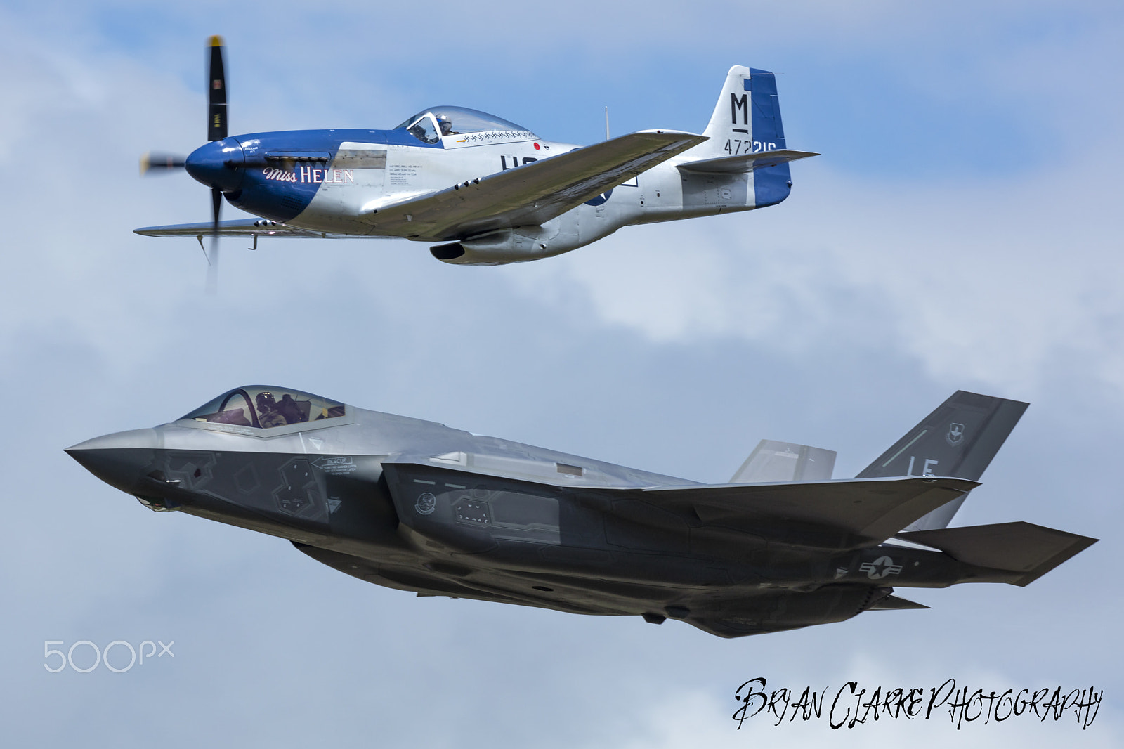 Canon EF 600mm F4L IS II USM sample photo. F35 and p51 mustang heritage flight photography