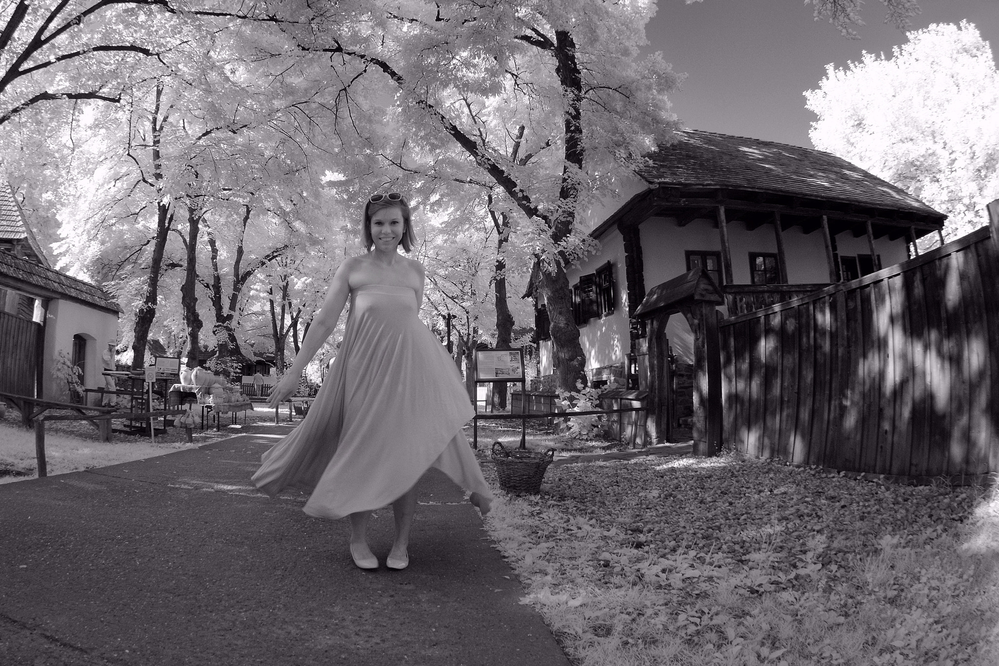 Nikon AF DX Fisheye-Nikkor 10.5mm F2.8G ED sample photo. Infrared dancing photography