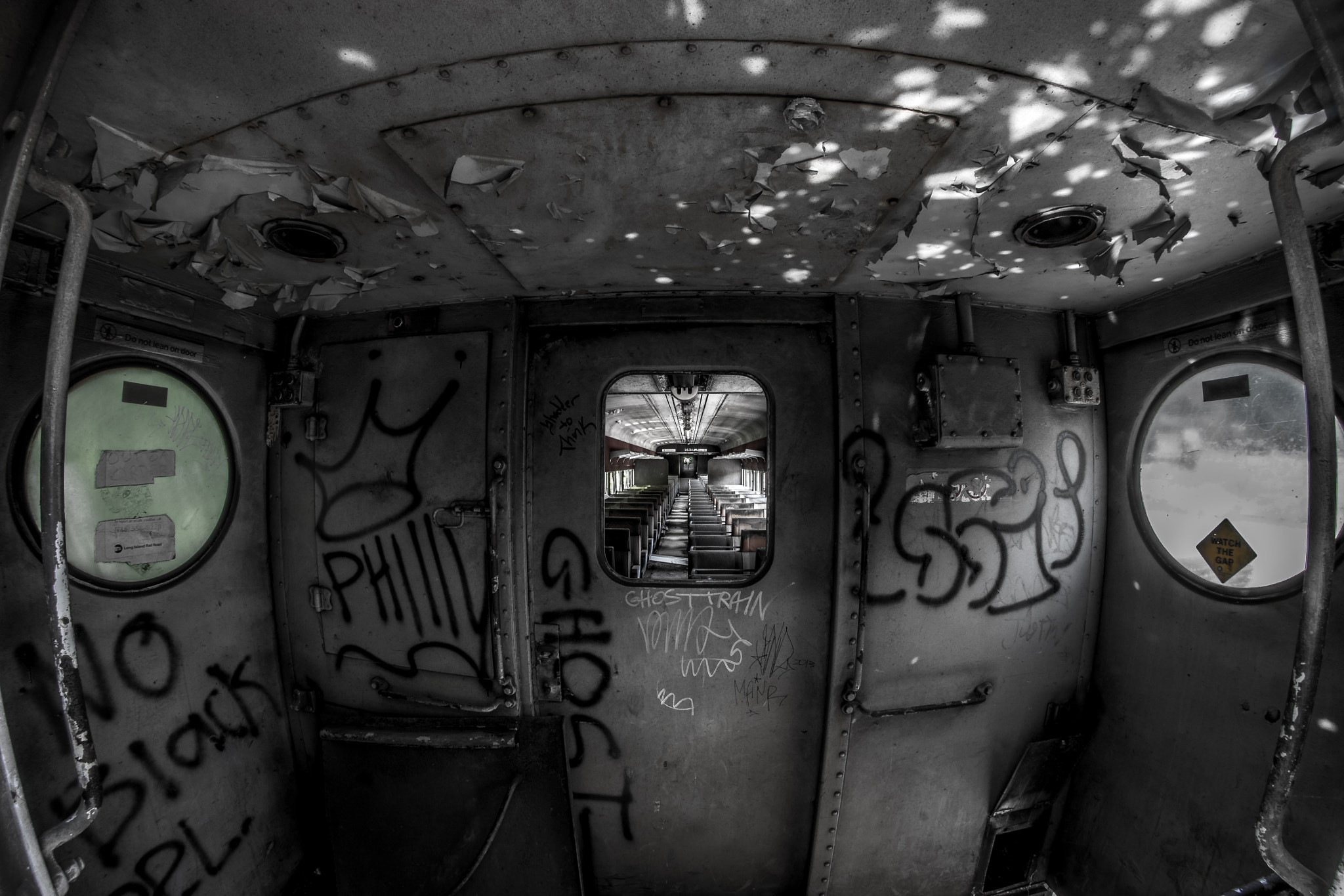 Nikon D3300 + Samyang 8mm F3.5 Aspherical IF MC Fisheye sample photo. Ghost train photography