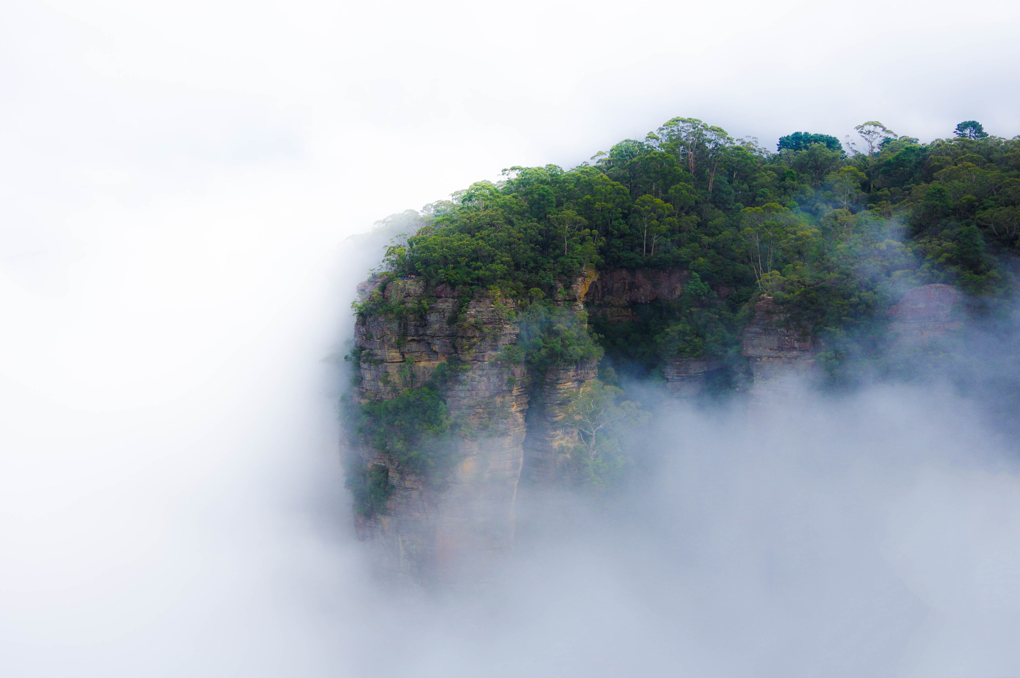 Pentax K-3 II sample photo. Foggybluemountains.jpg photography