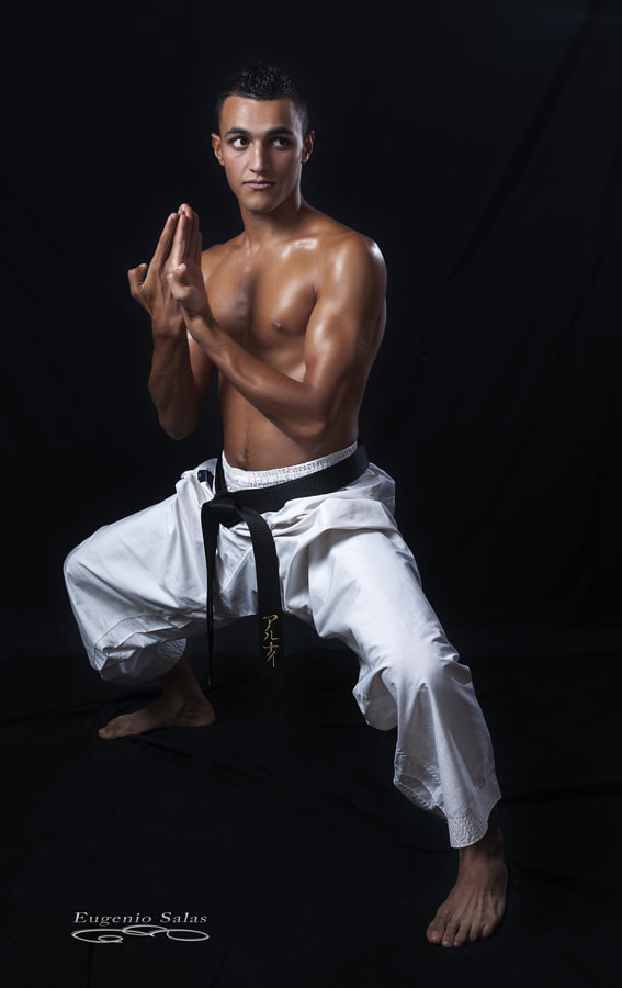 Sony Alpha DSLR-A900 + 24-70mm F2.8 sample photo. Karate photography