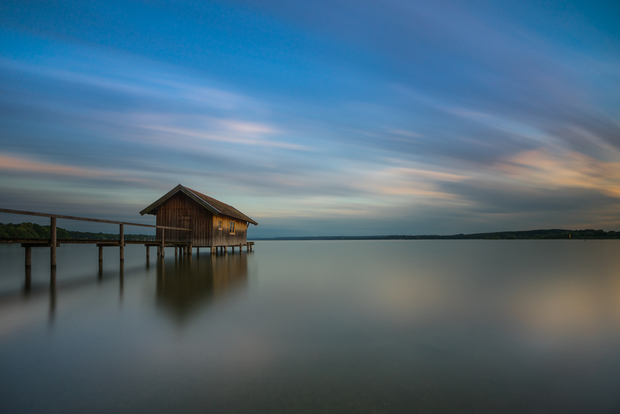 Sony a7R + Sony Vario-Sonnar T* 16-35mm F2.8 ZA SSM sample photo. Ammersee sunset photography