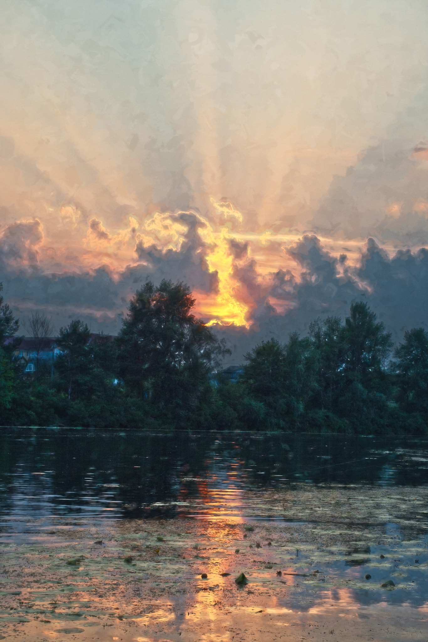 Canon EF 28-105mm f/3.5-4.5 USM sample photo. Sunset at the river photography