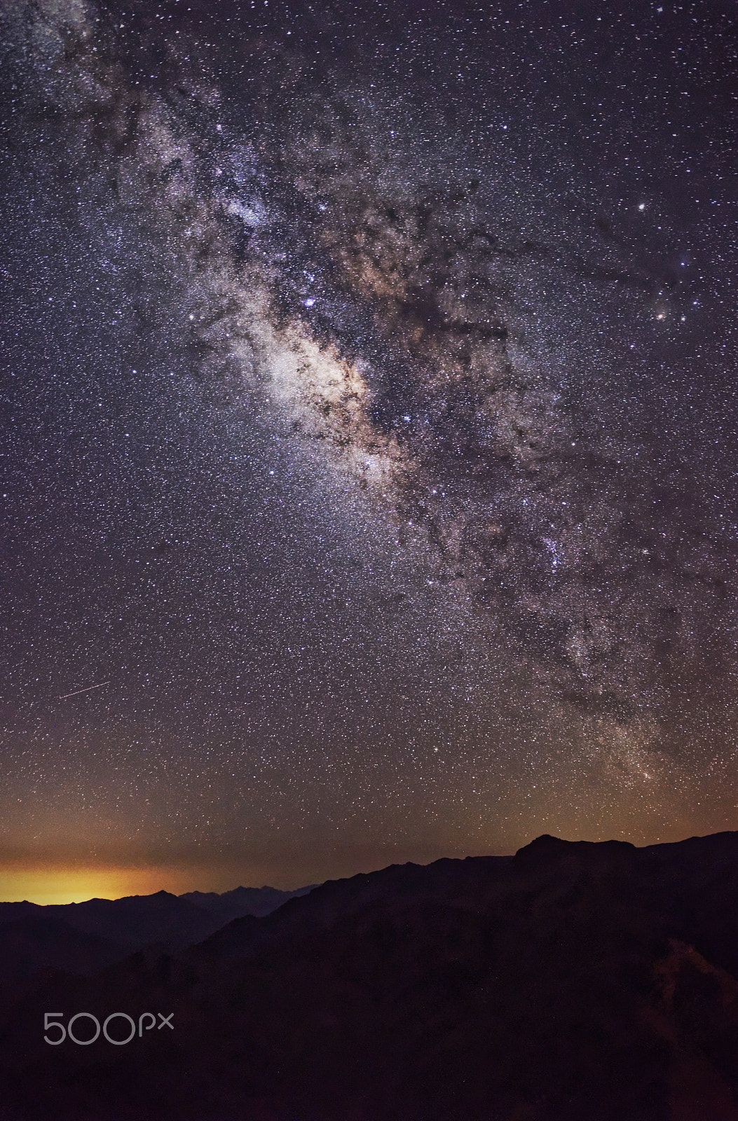 Nikon D3200 + Sigma 18-35mm F1.8 DC HSM Art sample photo. Milky way and mountains photography