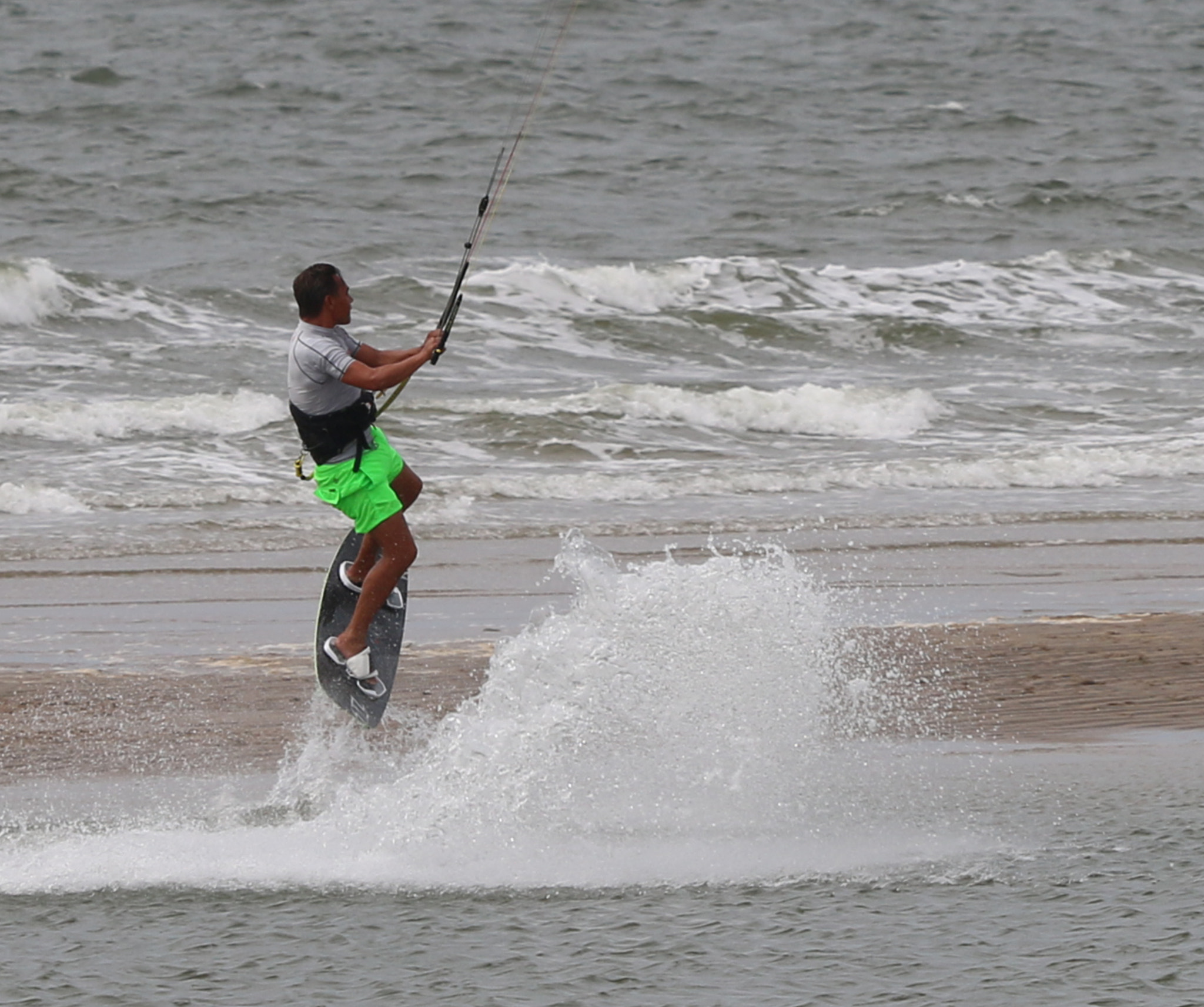 Canon EF 180mm F3.5L Macro USM sample photo. Kite surfer @ maasvlakte photography