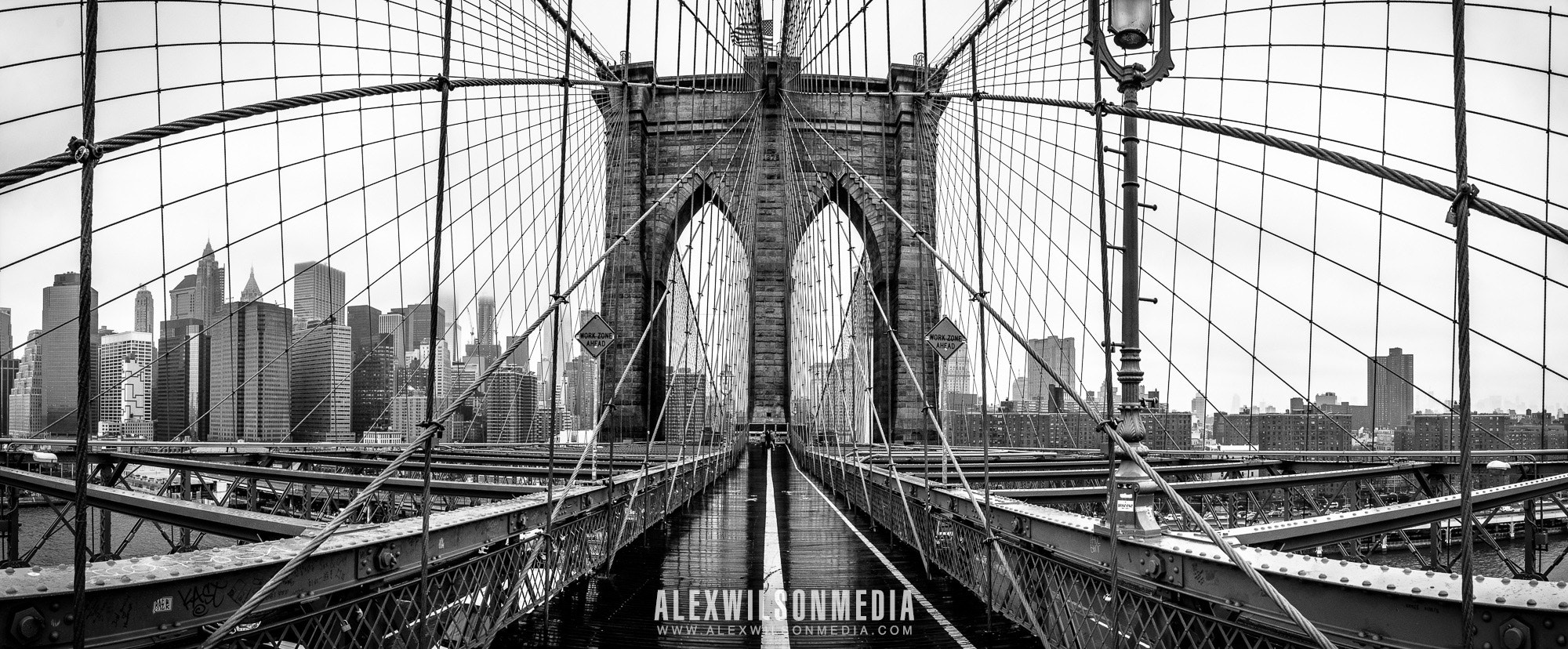 Nikon D610 + Sigma 20mm F1.8 EX DG Aspherical RF sample photo. Brooklyn bridge panoramic photography