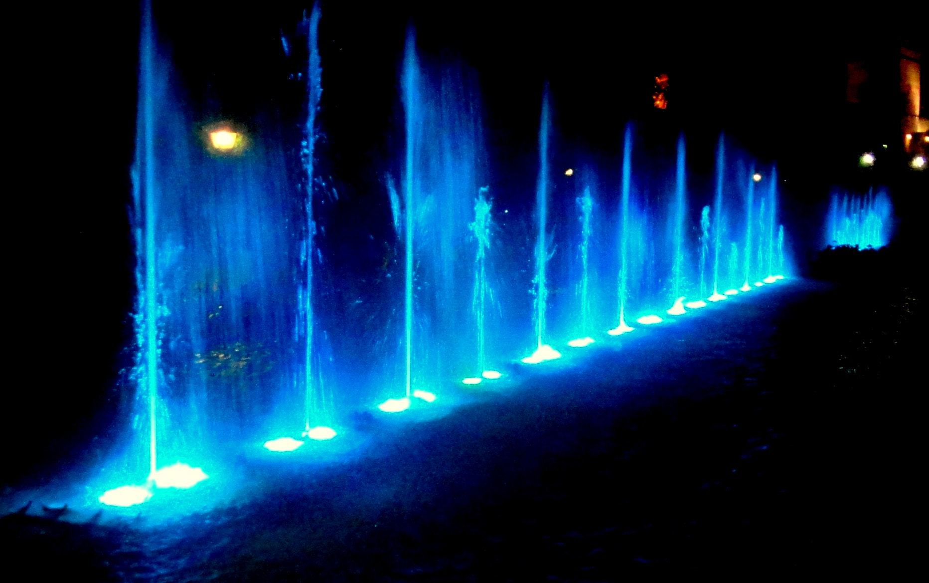 Sony DSC-T110 sample photo. Garden de los reyes  light show in cordoba photography