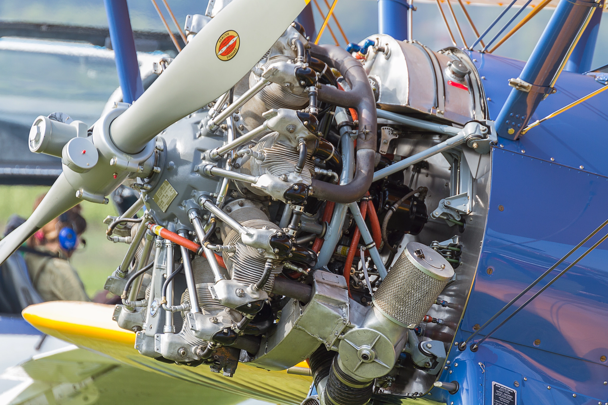 Canon EOS 7D + Tamron SP 70-300mm F4-5.6 Di VC USD sample photo. Radial engine - boeing stearman photography
