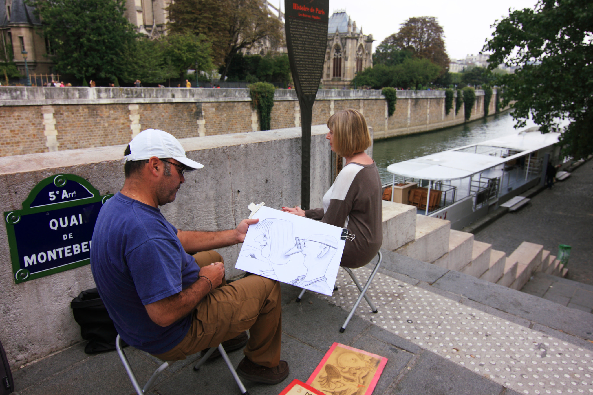 Canon EOS 40D sample photo. Sketch by the seine river photography