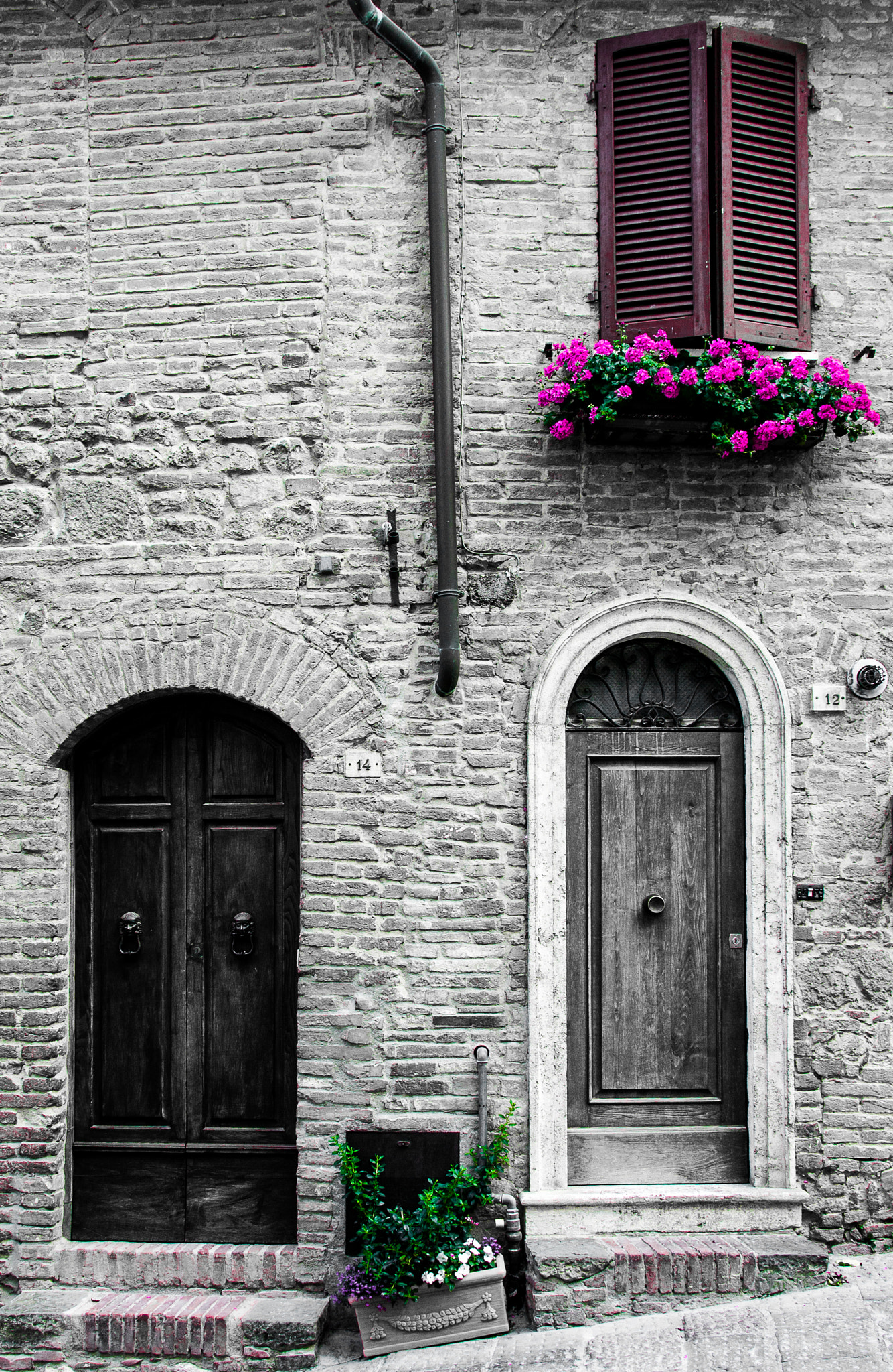 Canon EOS 1000D (EOS Digital Rebel XS / EOS Kiss F) sample photo. Tuscany, windows and doors #2 photography