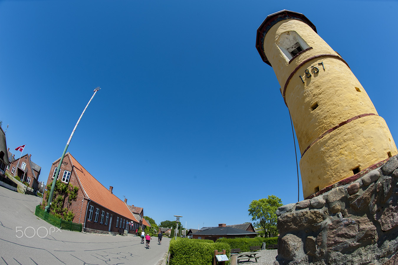 Nikon D700 + Nikon AF Fisheye-Nikkor 16mm F2.8D sample photo. Nordby through fisheye photography