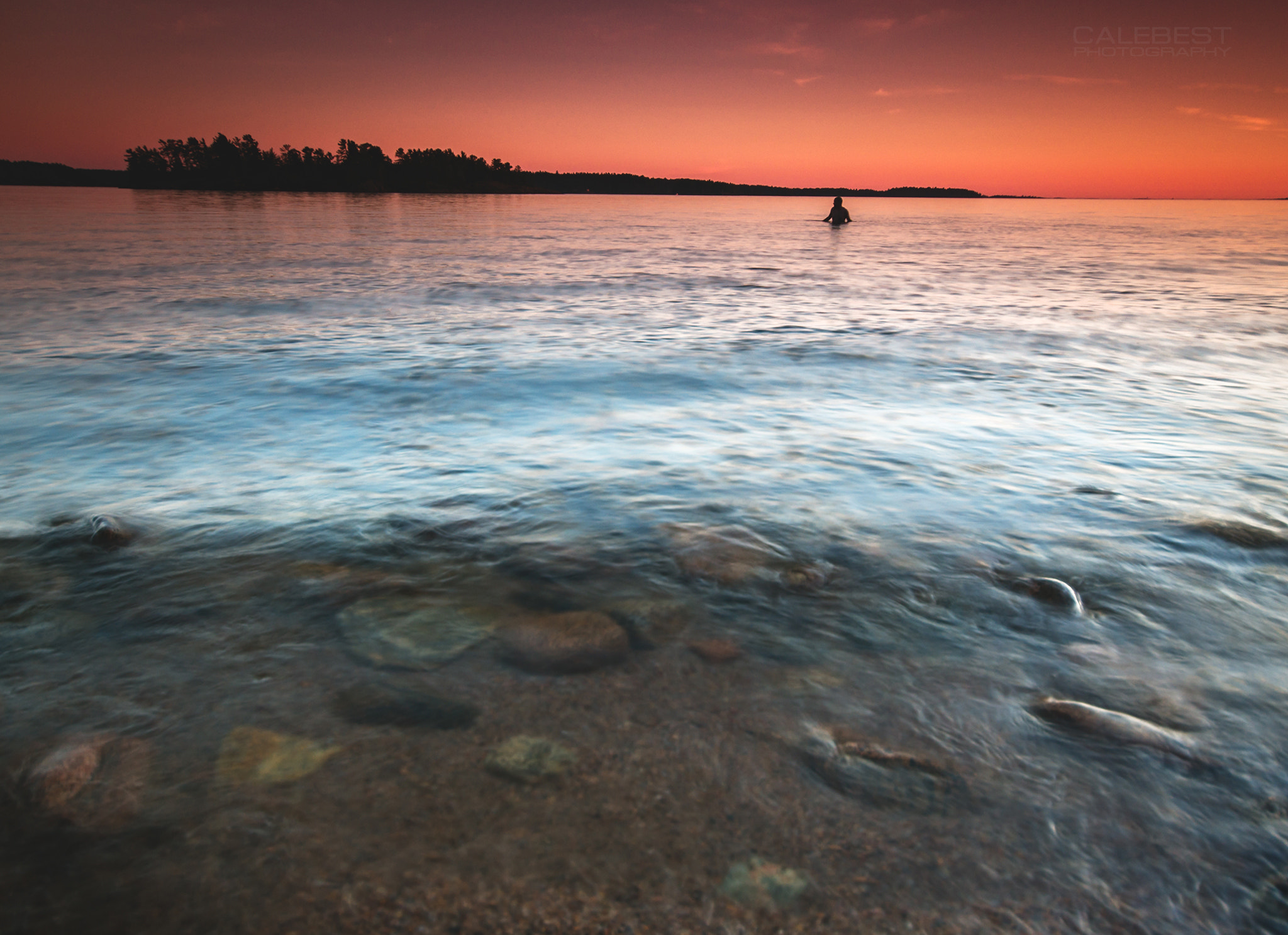 Minolta AF 28-80mm F3.5-5.6 II sample photo. Swimming at killbear photography