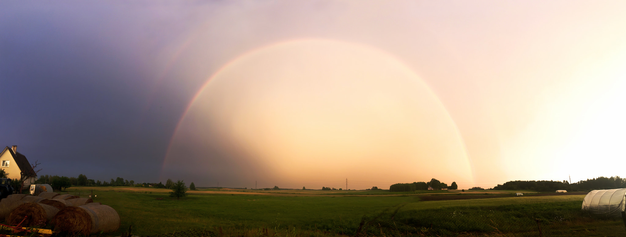 Apple iPhone8,1 sample photo. Rainbow panorama photography
