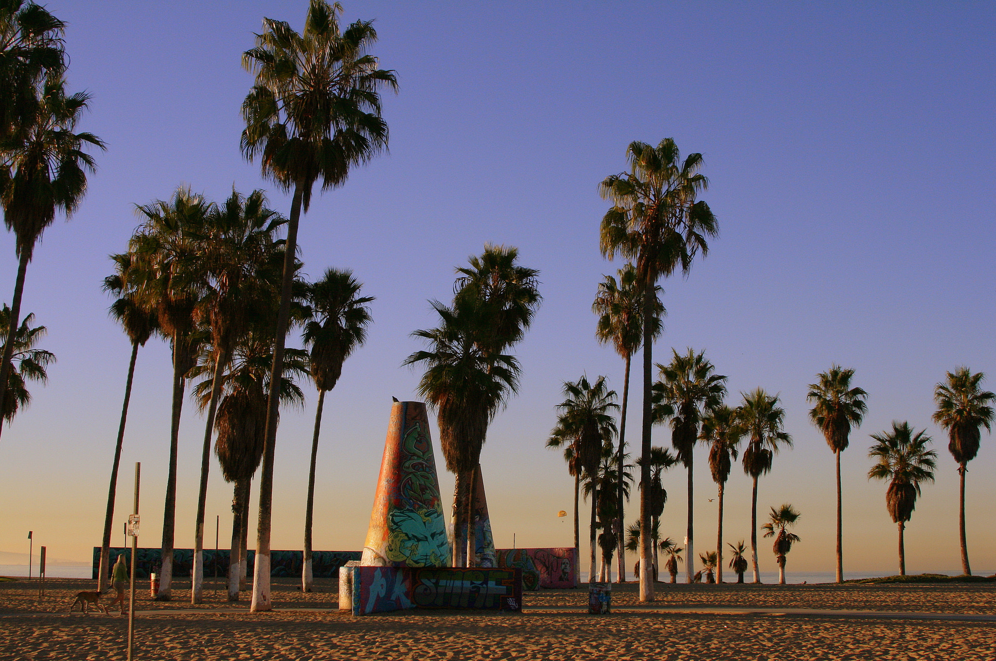 Canon EOS 400D (EOS Digital Rebel XTi / EOS Kiss Digital X) sample photo. Venice beach morning photography