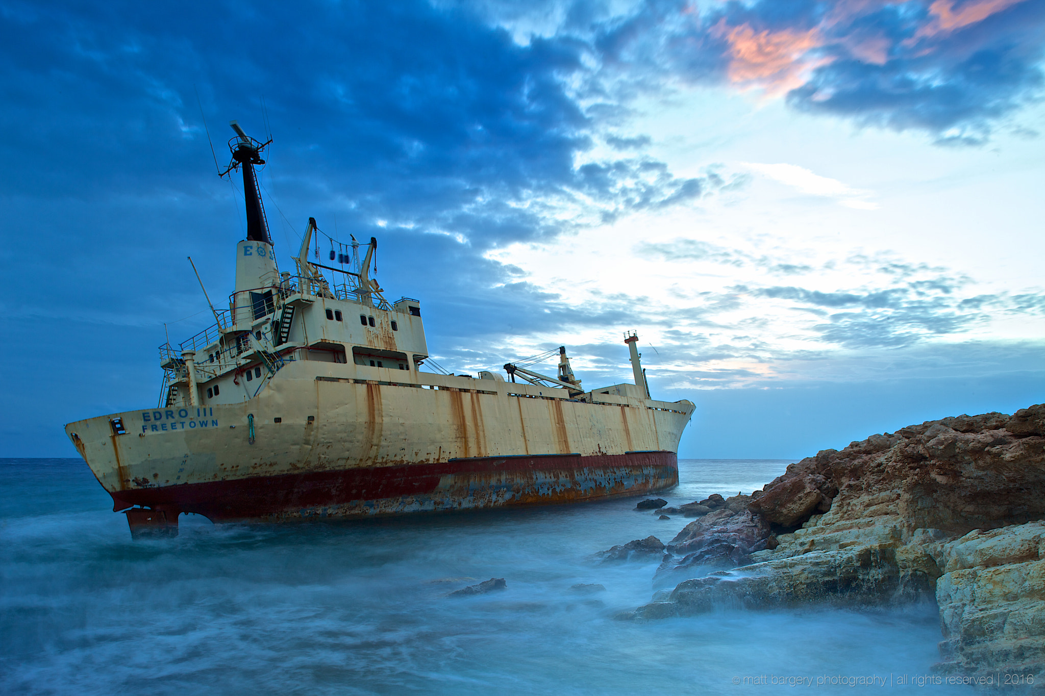 Canon TS-E 24mm f/3.5L sample photo. Cyprus shipwreck photography