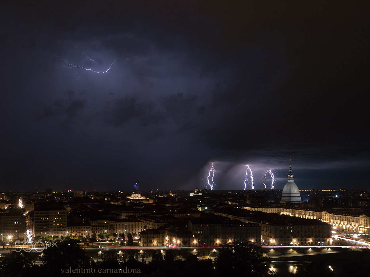 Olympus PEN-F + OLYMPUS M.9-18mm F4.0-5.6 sample photo. Lightning and thunder over turin photography
