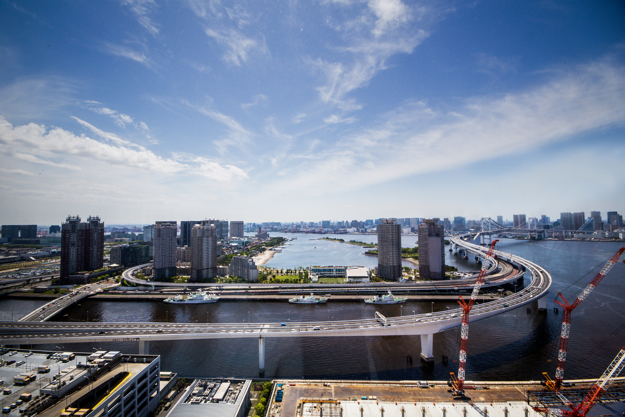 Canon EOS 6D + Sigma 10-20mm F4-5.6 EX DC HSM sample photo. Rainbow bridge odaiba photography