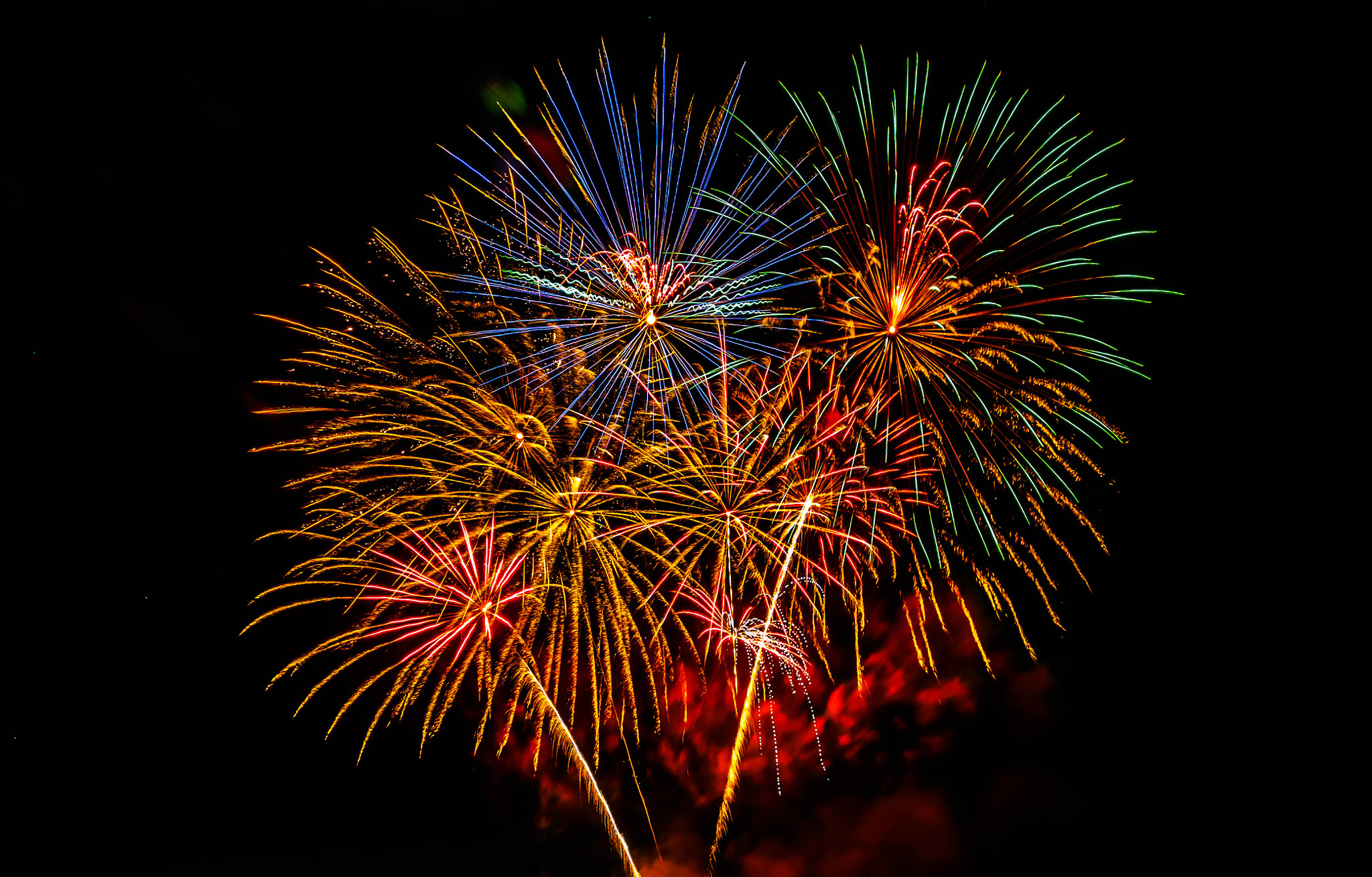 OLYMPUS M.12-50mm F3.5-6.3 sample photo. Fireworks photography