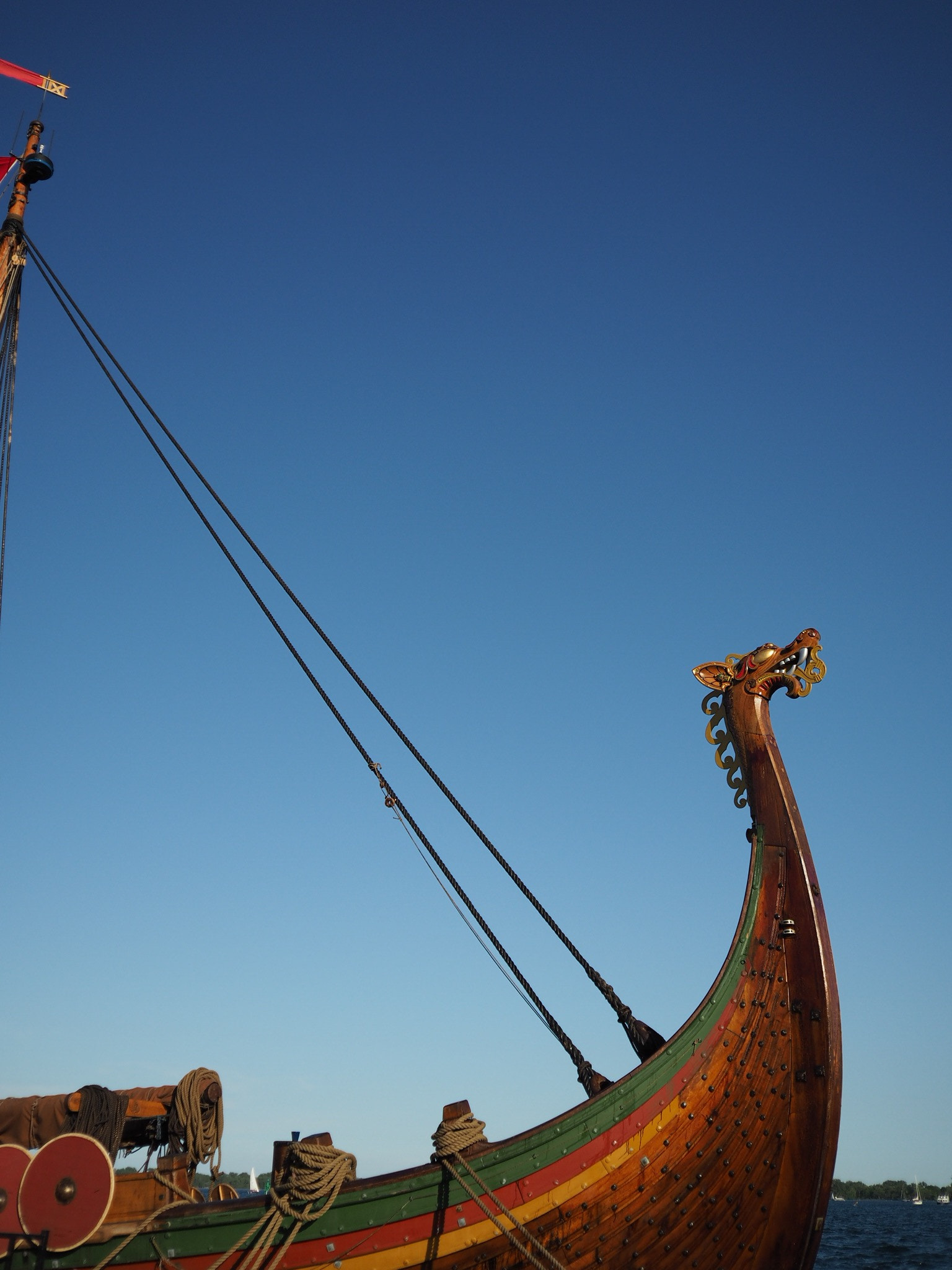 Olympus Air A01 sample photo. Detail of the dragon head  of the draken harald hå ... photography