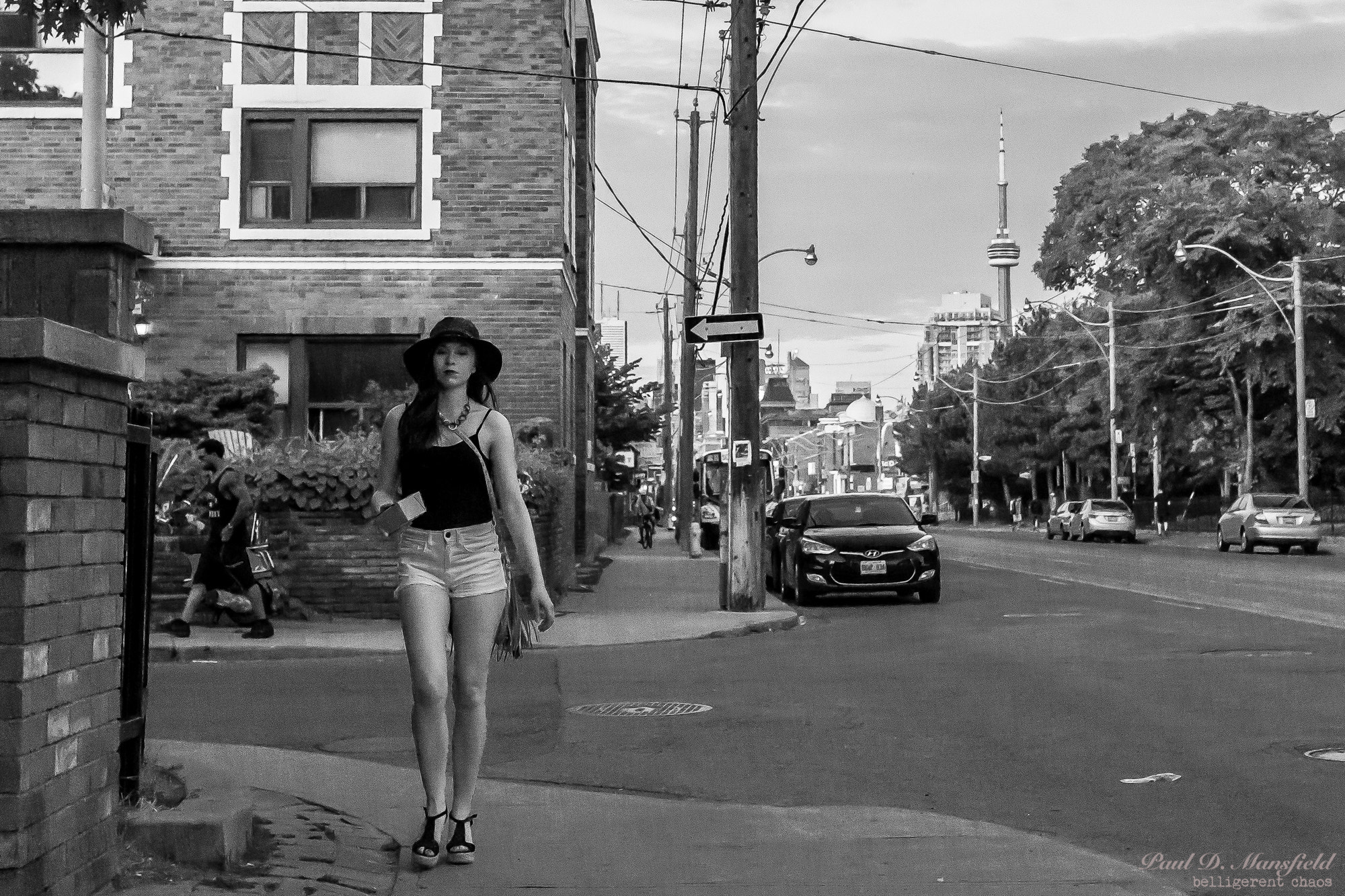 Fujifilm X-A1 + Fujifilm XF 27mm F2.8 sample photo. The cn tower as seen from parkdale photography