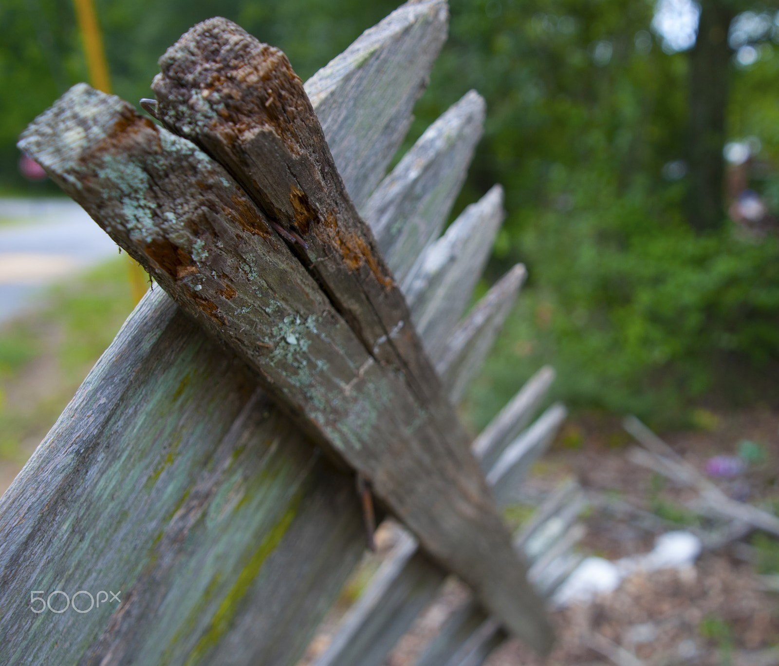 Nikon D40X sample photo. Broken fence photography