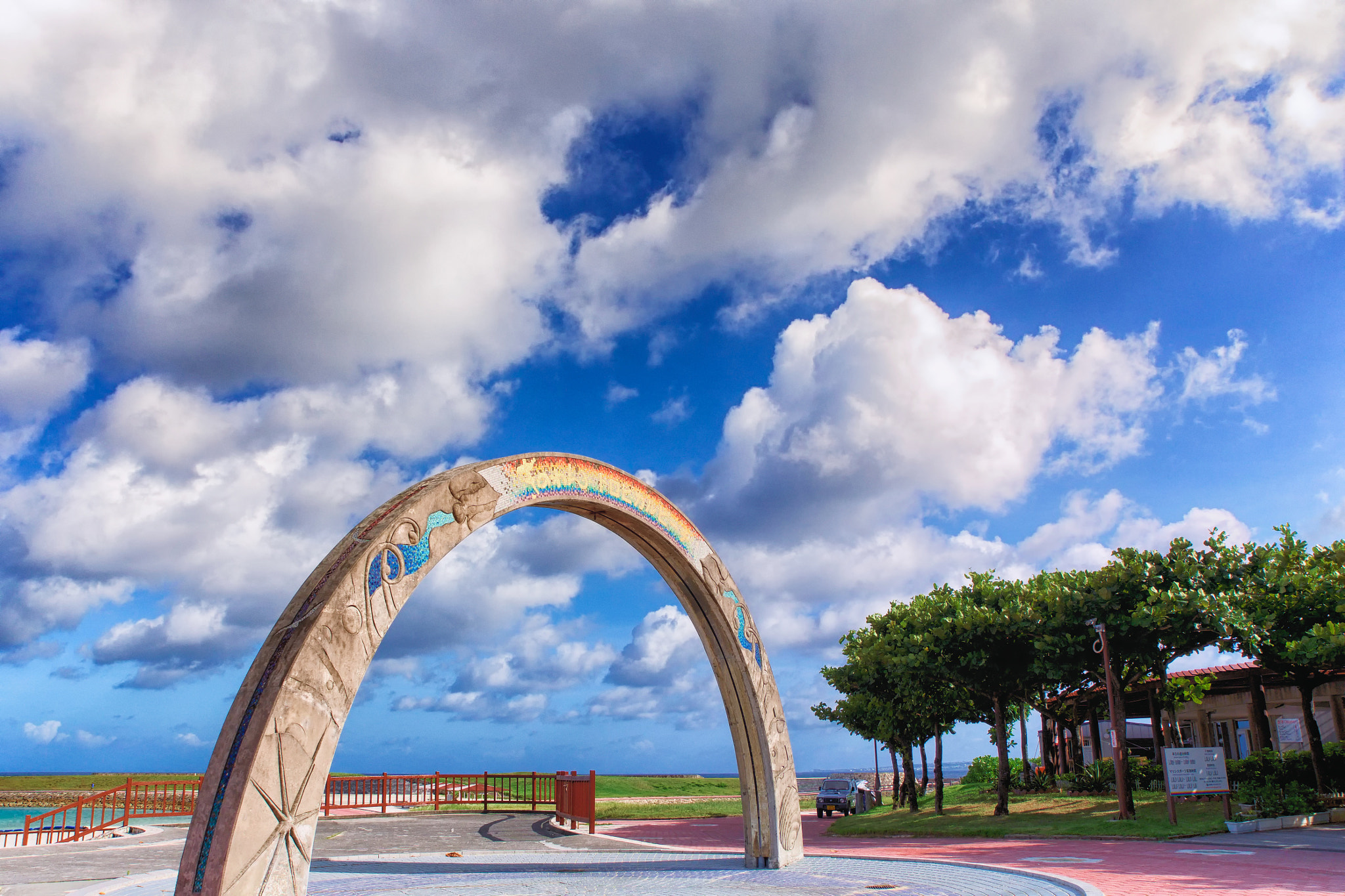 OLYMPUS DIGITAL 12-60mm Lens sample photo. Okinawa ginowan tropical beach. photography