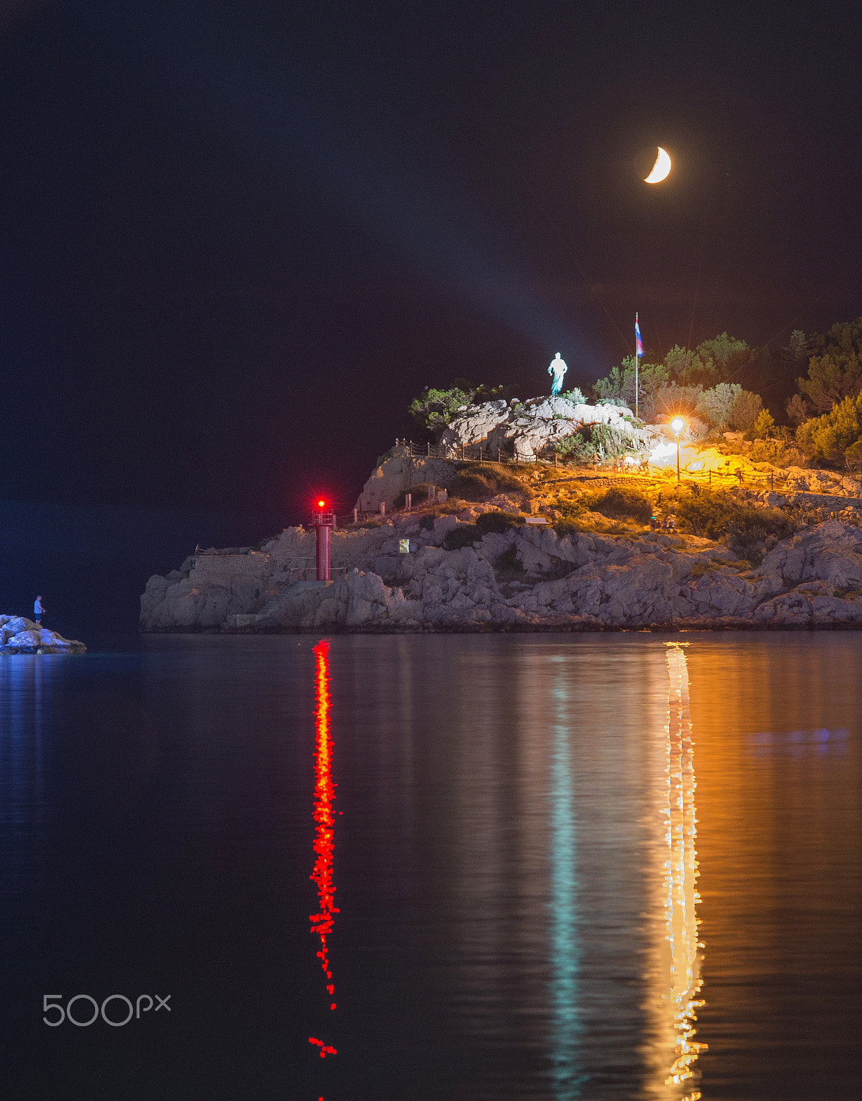 Sigma 70-200mm F2.8 EX DG Macro HSM II sample photo. Makarska night photography