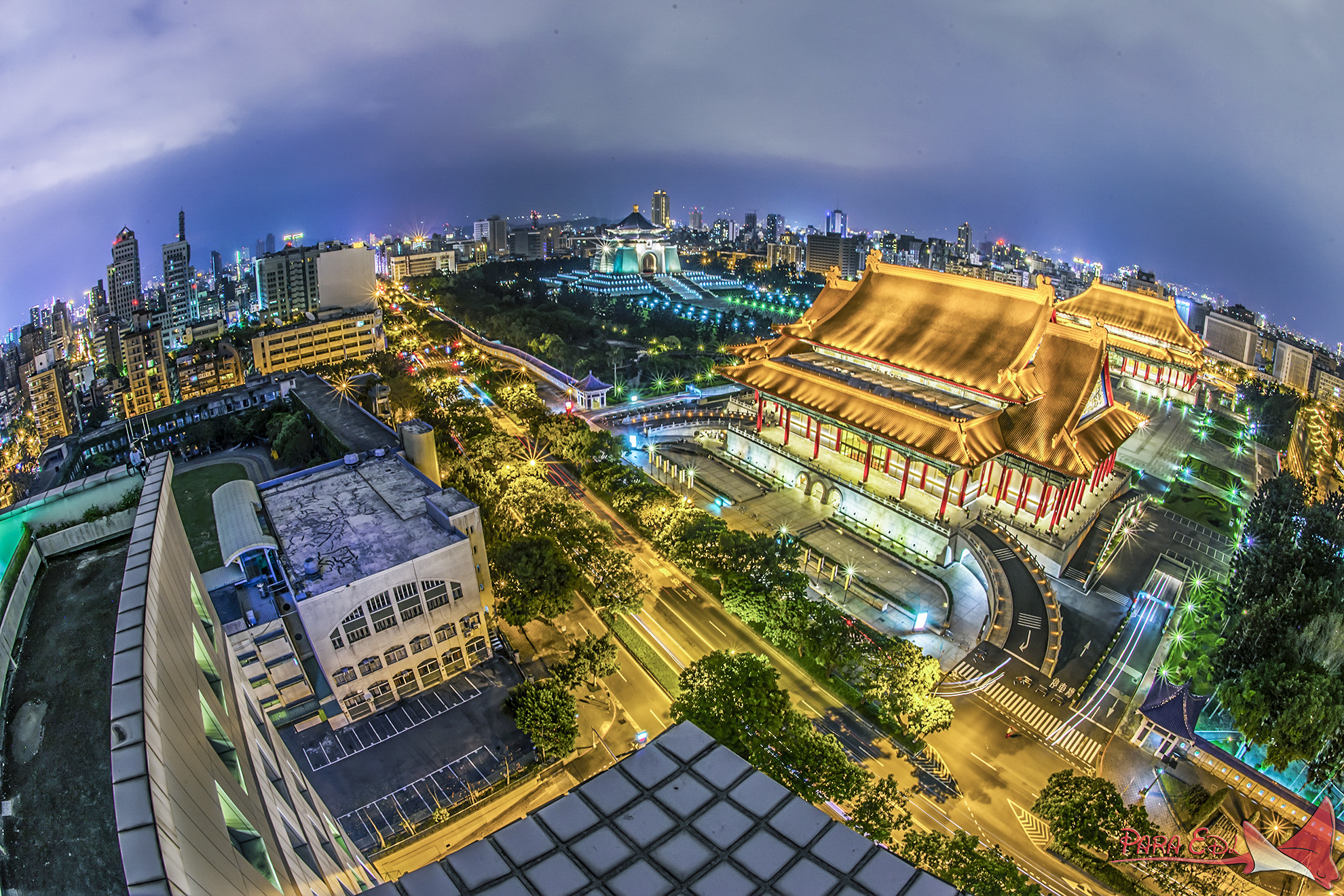 Nikon D800E + Nikon AF Fisheye-Nikkor 16mm F2.8D sample photo. Chiang kai-shek memorial hall photography